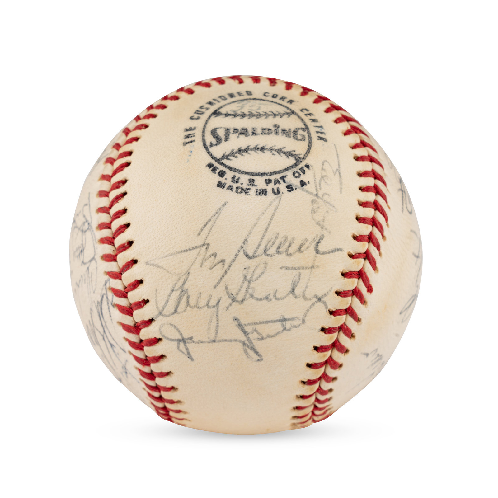 Appraisal: A New York Mets Team Signed Autograph Baseball Beckett Authentication