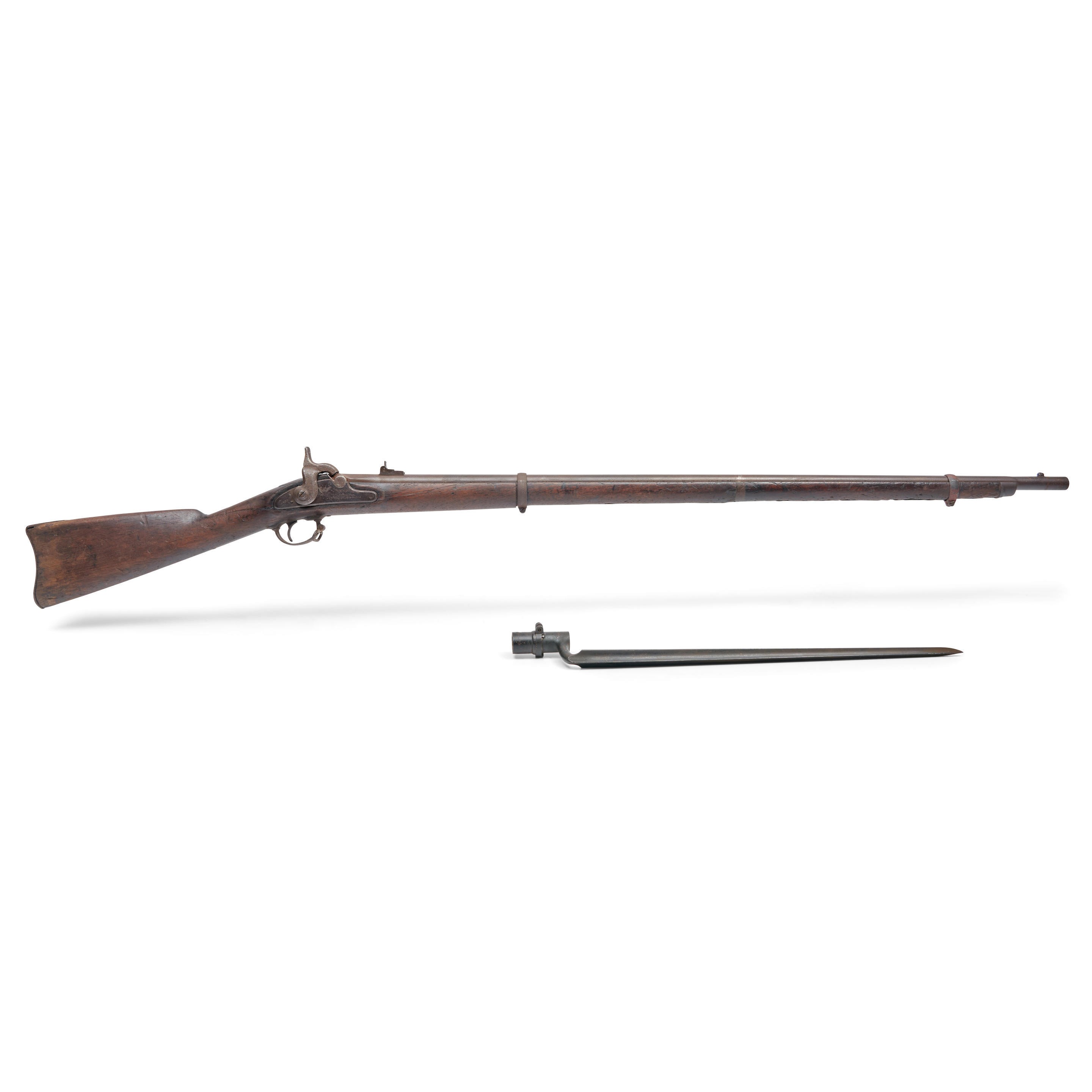 Appraisal: SPRINGFIELD MODEL RIFLED MUSKET AND BAYONET SPRINGFIELD ARMORY in caliber