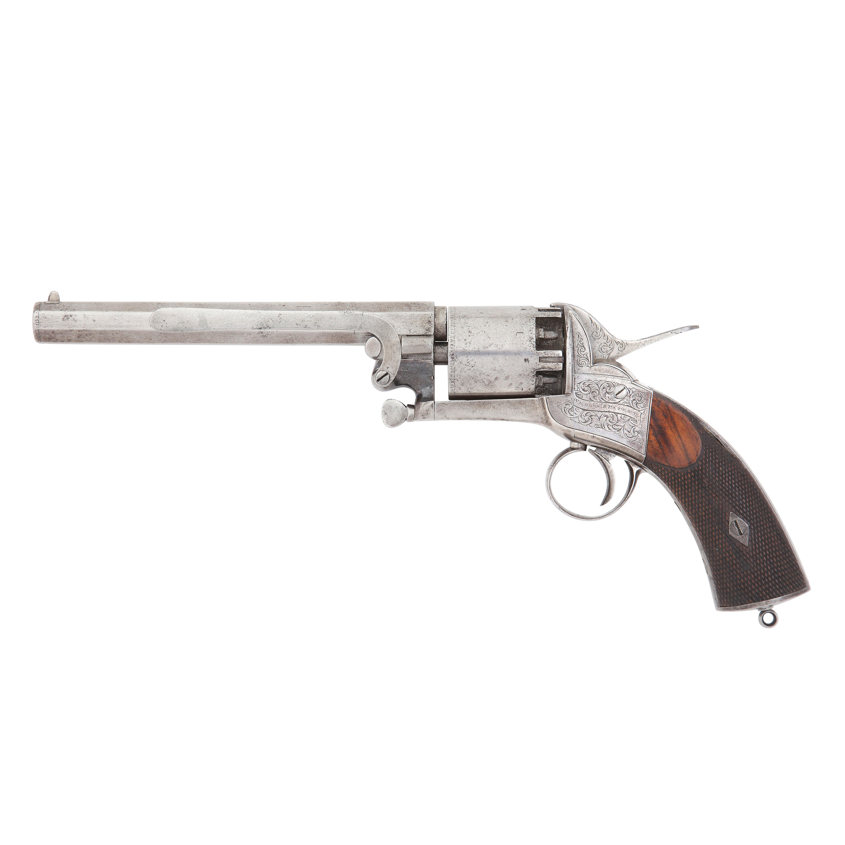 Appraisal: A RARE -BORE PERCUSSION WEBLEY PATENT THIRD MODEL 'LONGSPUR' SINGLE-ACTION