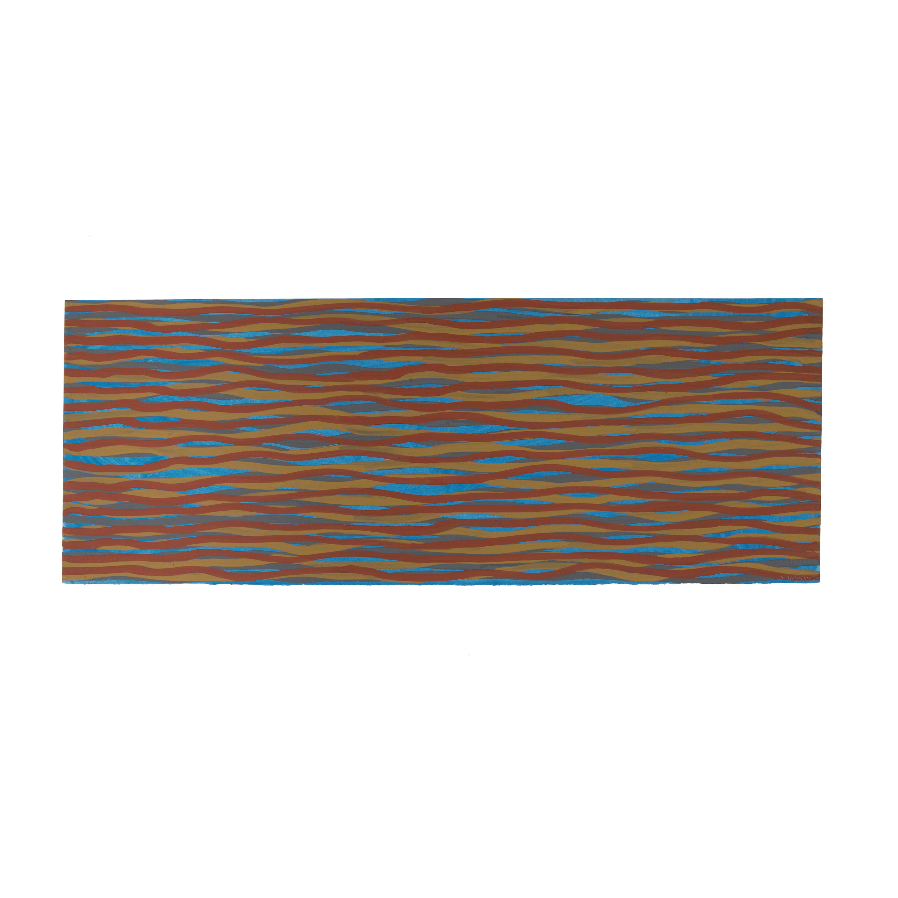 Appraisal: SOL LEWITT - Horizontal Bands More or Less signed and