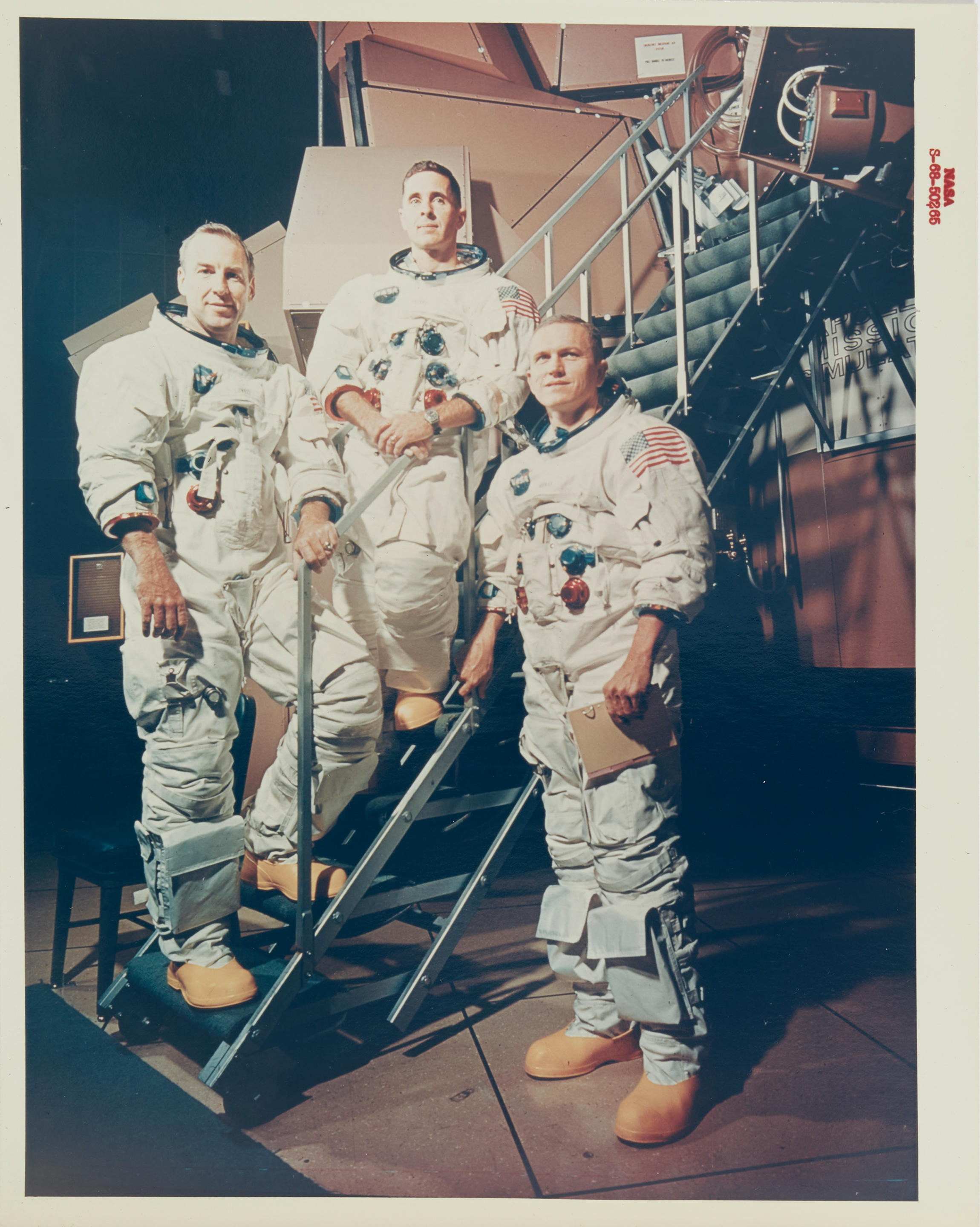 Appraisal: APOLLO PAIR OF RED NUMBER PHOTOGRAPHS Chromogenic color photographs x