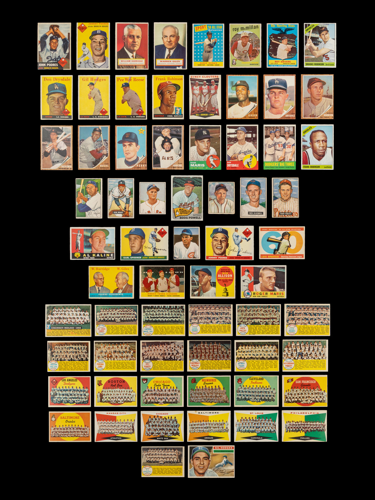 Appraisal: A Group of Over Assorted s- s Baseball Cards Including