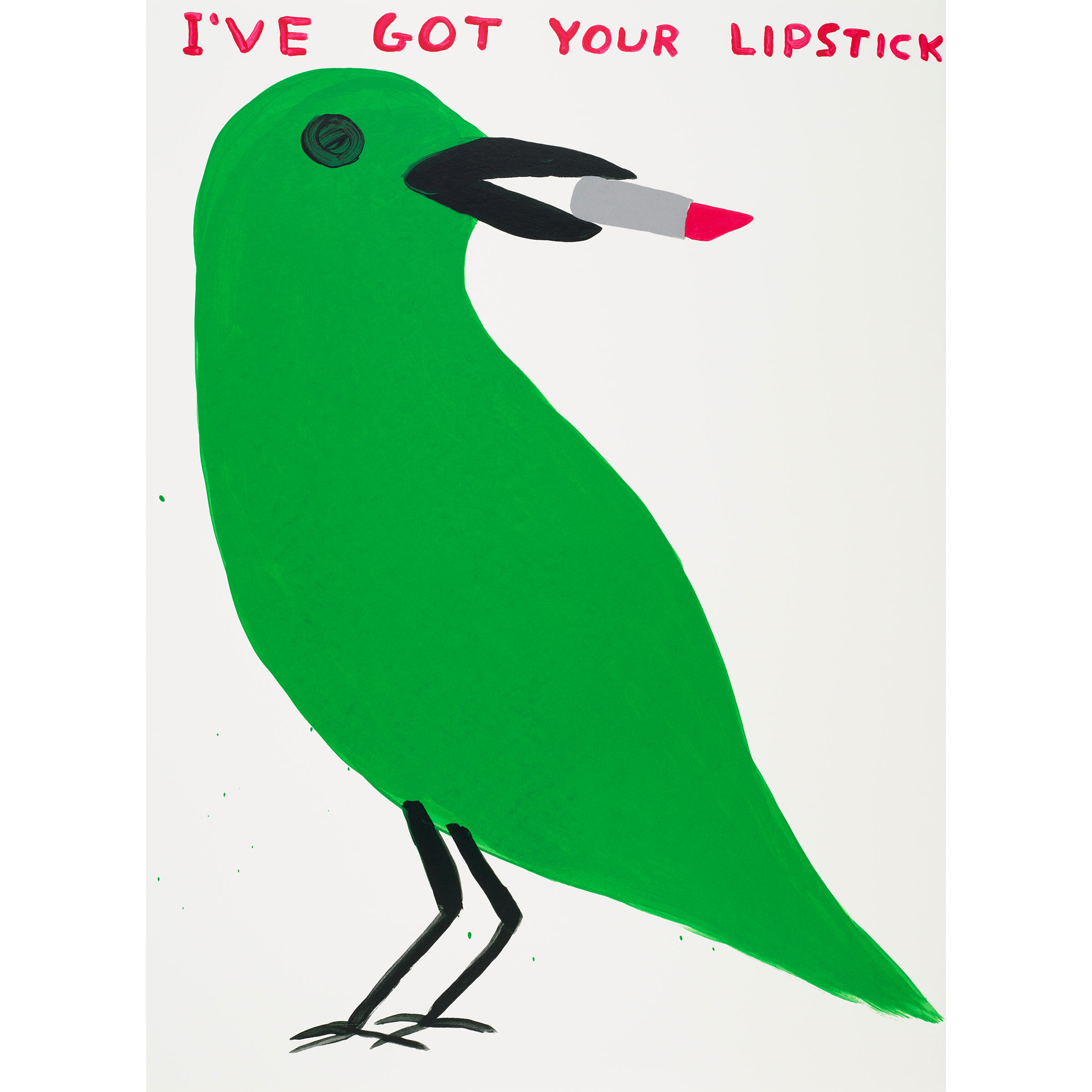 Appraisal: DAVID SHRIGLEY BORN I've Got Your Lipstick Screenprint in colors