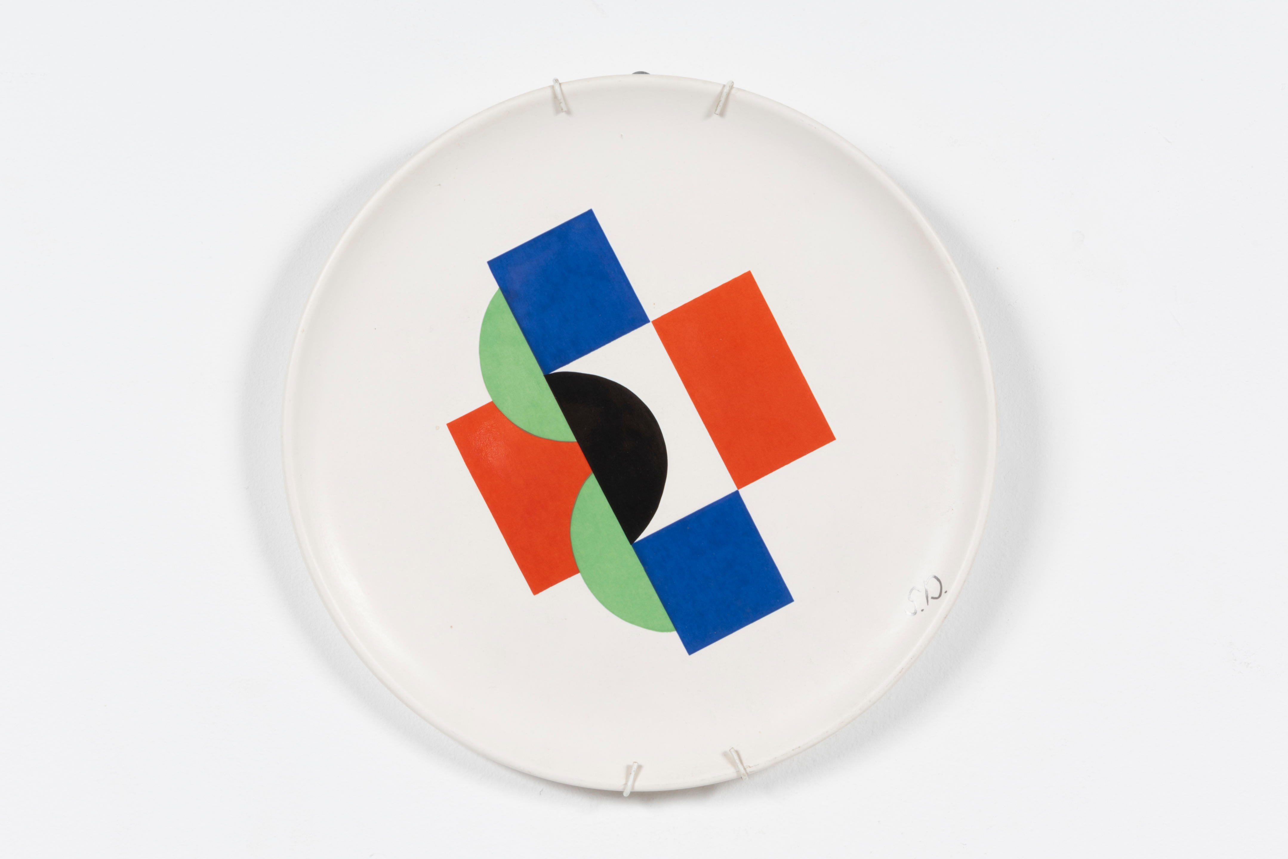 Appraisal: SONIA DELAUNAY - Sonia Assiette c ramique Sign e dans