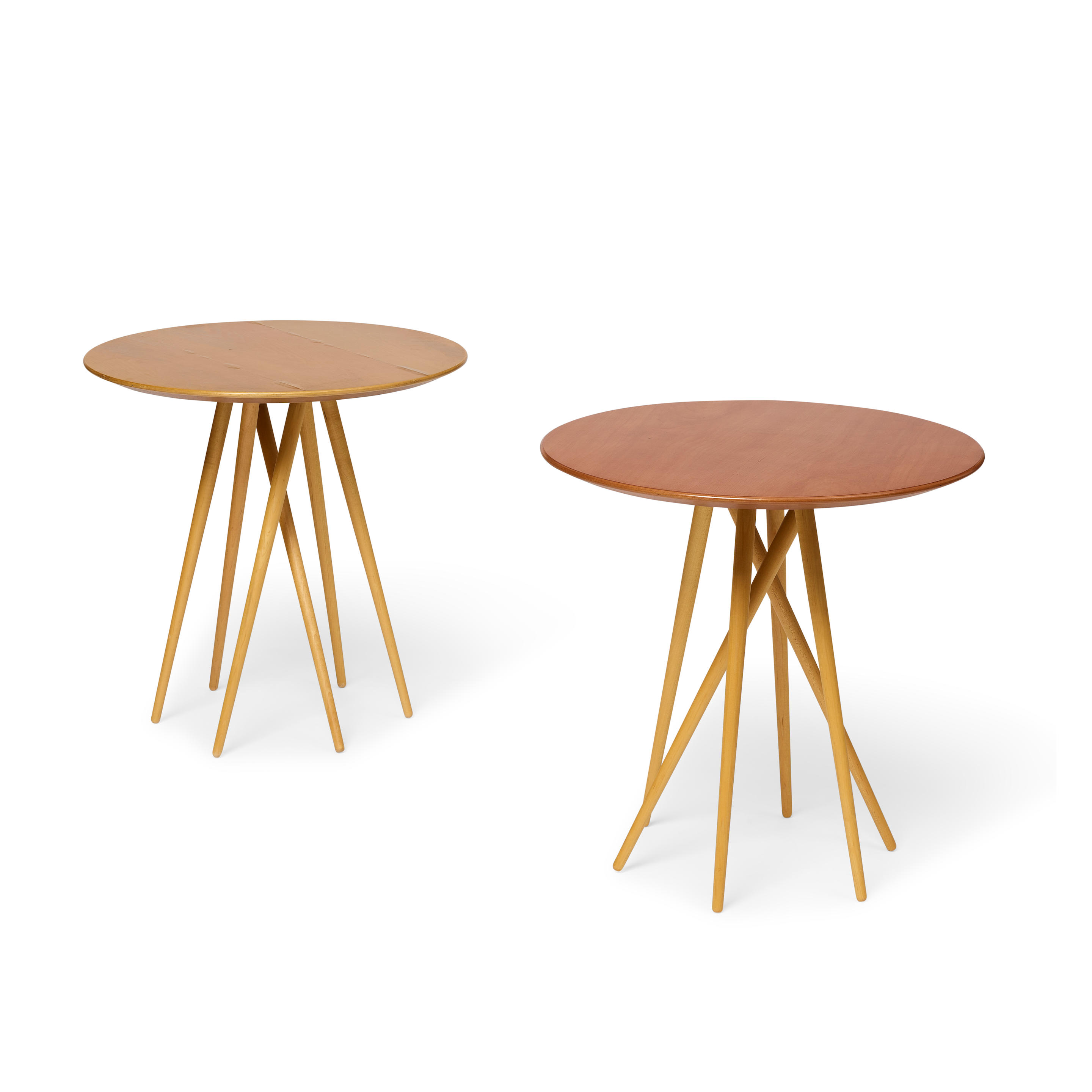 Appraisal: LAWRENCE LASKE BORN Pair of Toothpick Cactus Tables designed for