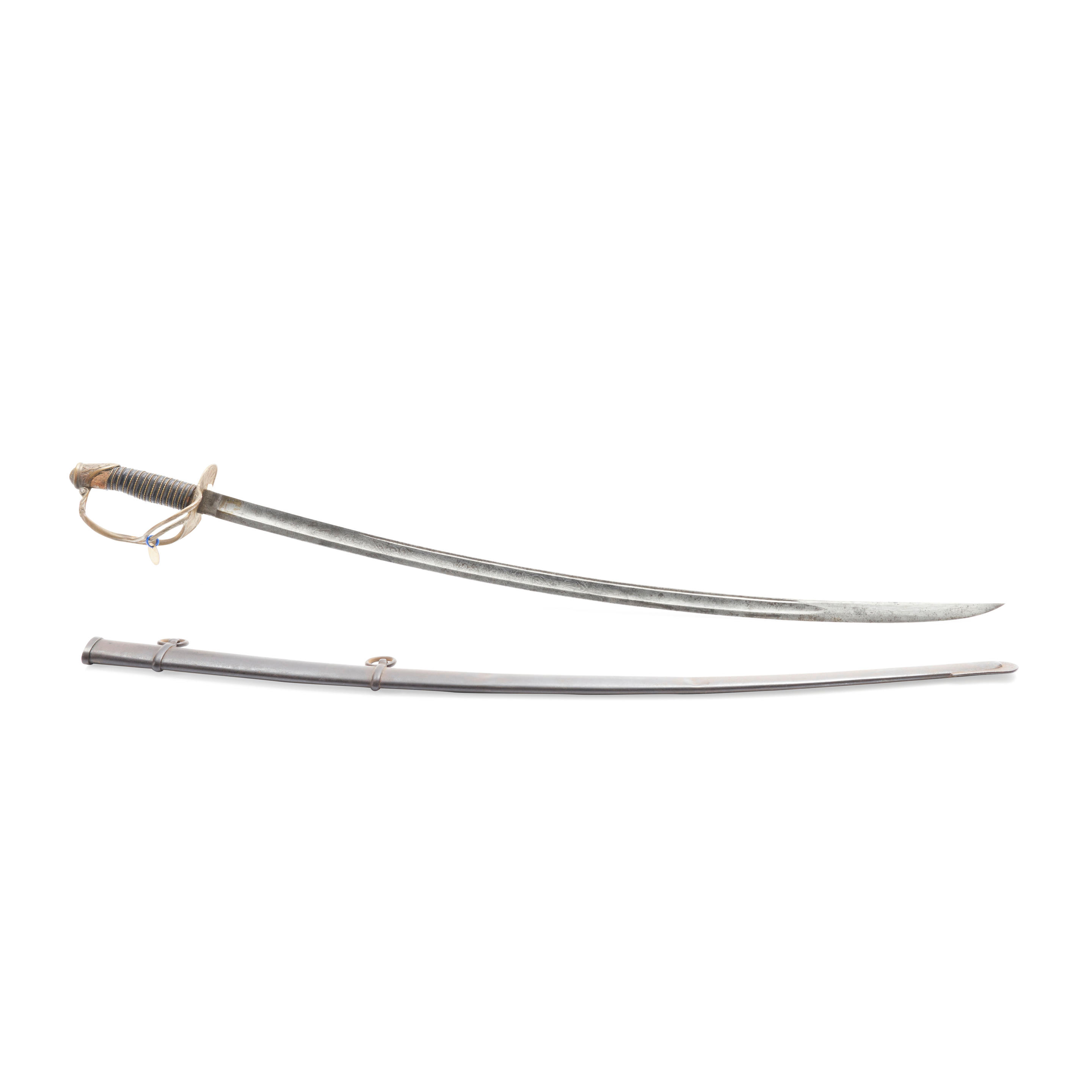 Appraisal: IMPORTED U S MODEL -STYLE CAVALRY OFFICER'S SWORD AND SCABBARD