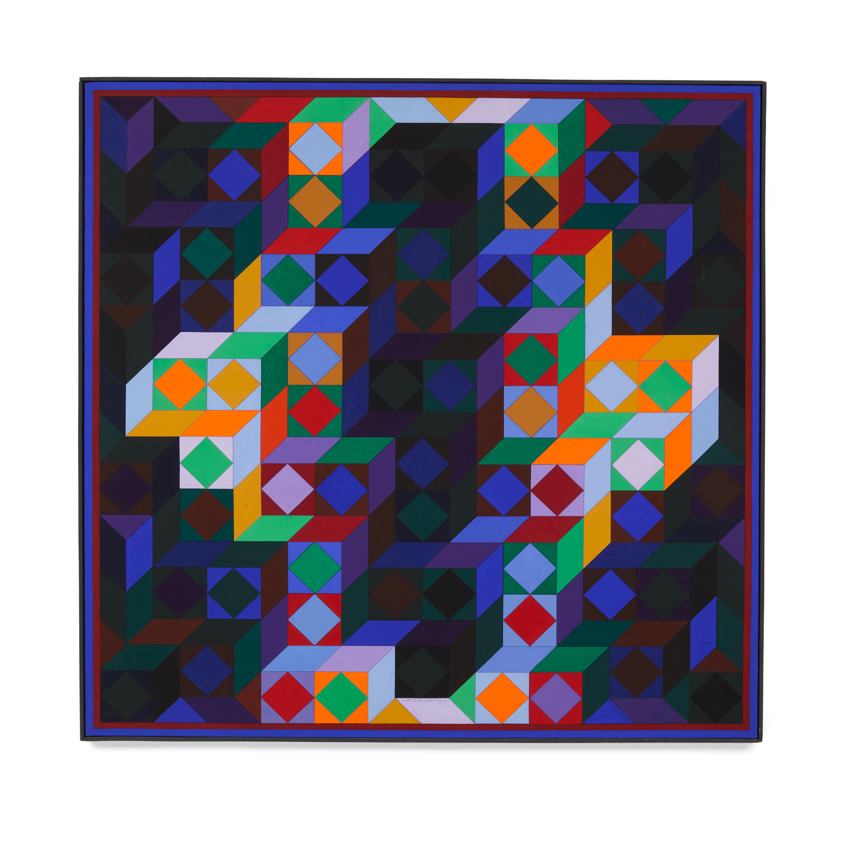 Appraisal: VICTOR VASARELY - Maamor III signed 'Vasarely-' lower center signed