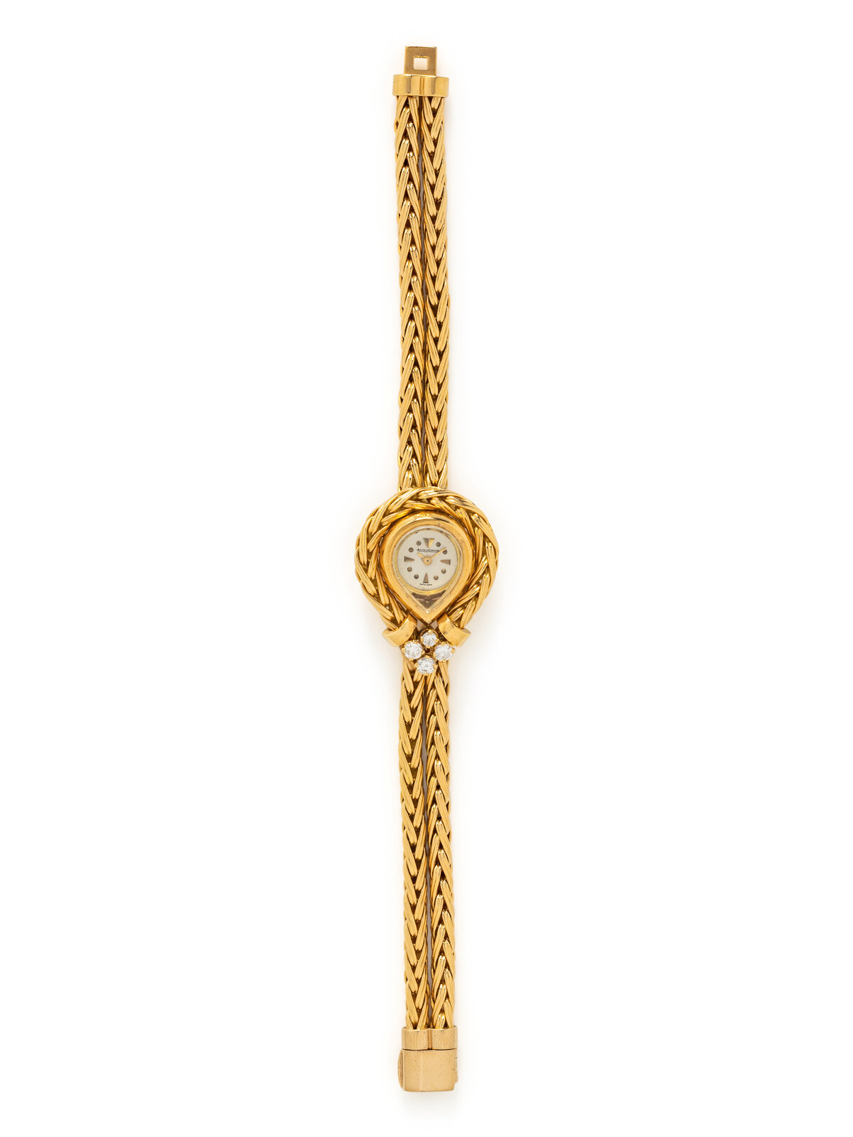 Appraisal: JAEGER-LECOULTRE FOR KUTCHINSKY K YELLOW GOLD AND DIAMOND WATCH Consisting