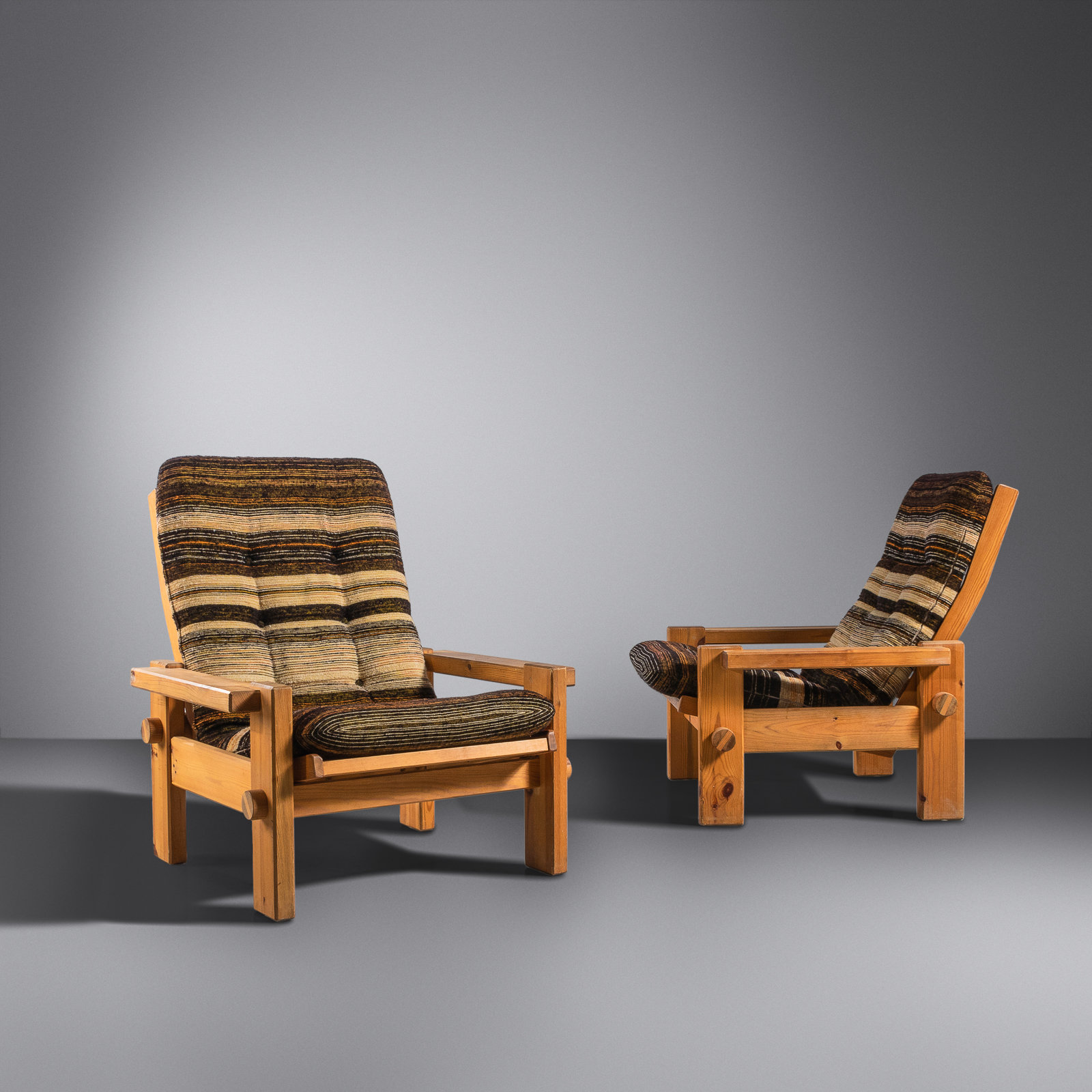 Appraisal: Yngve Ekstr m - Pair of Lounge Chairs c Sweden