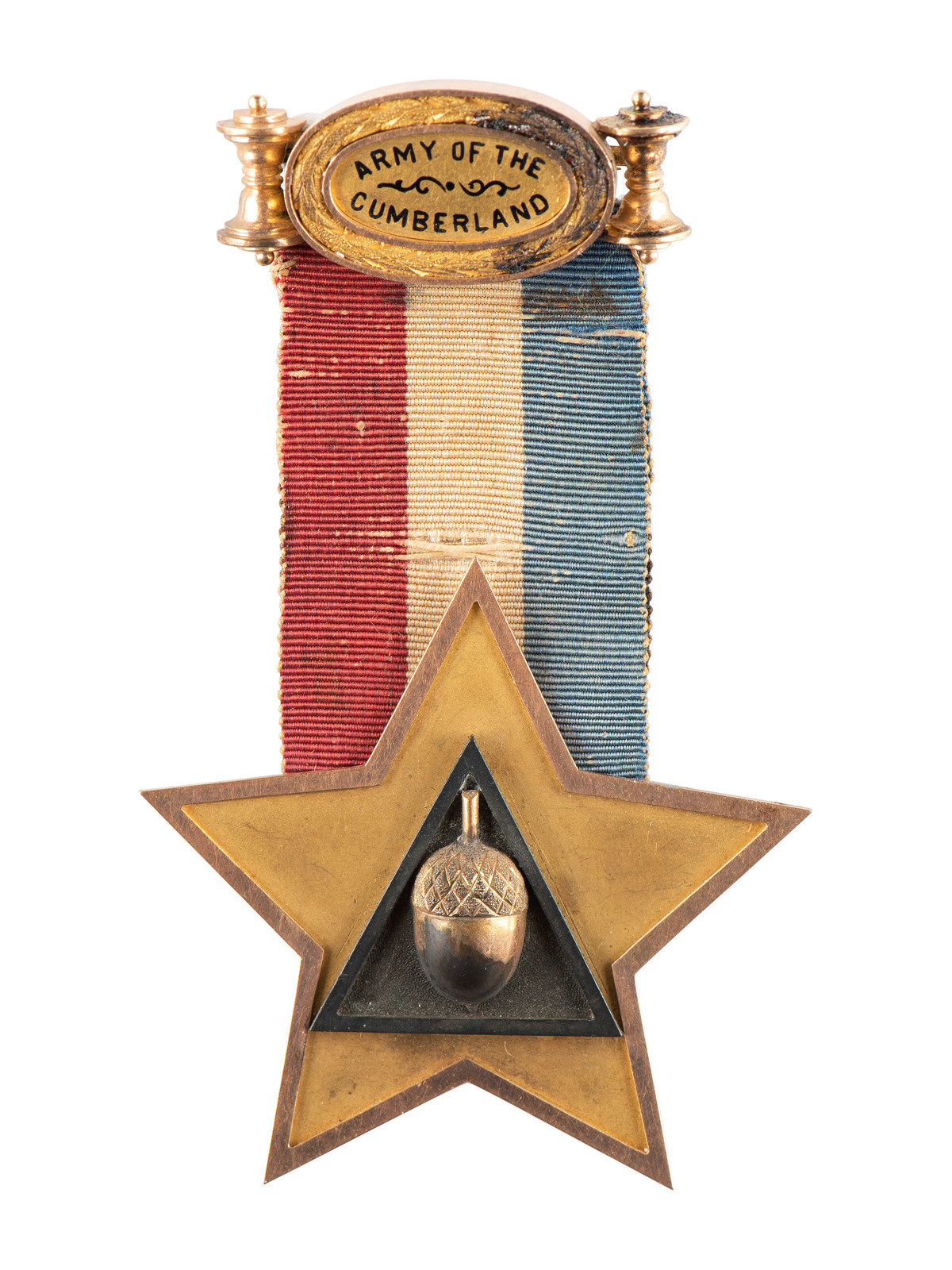 Appraisal: CIVIL ARMY Army of the Cumberland K gold badge attributed