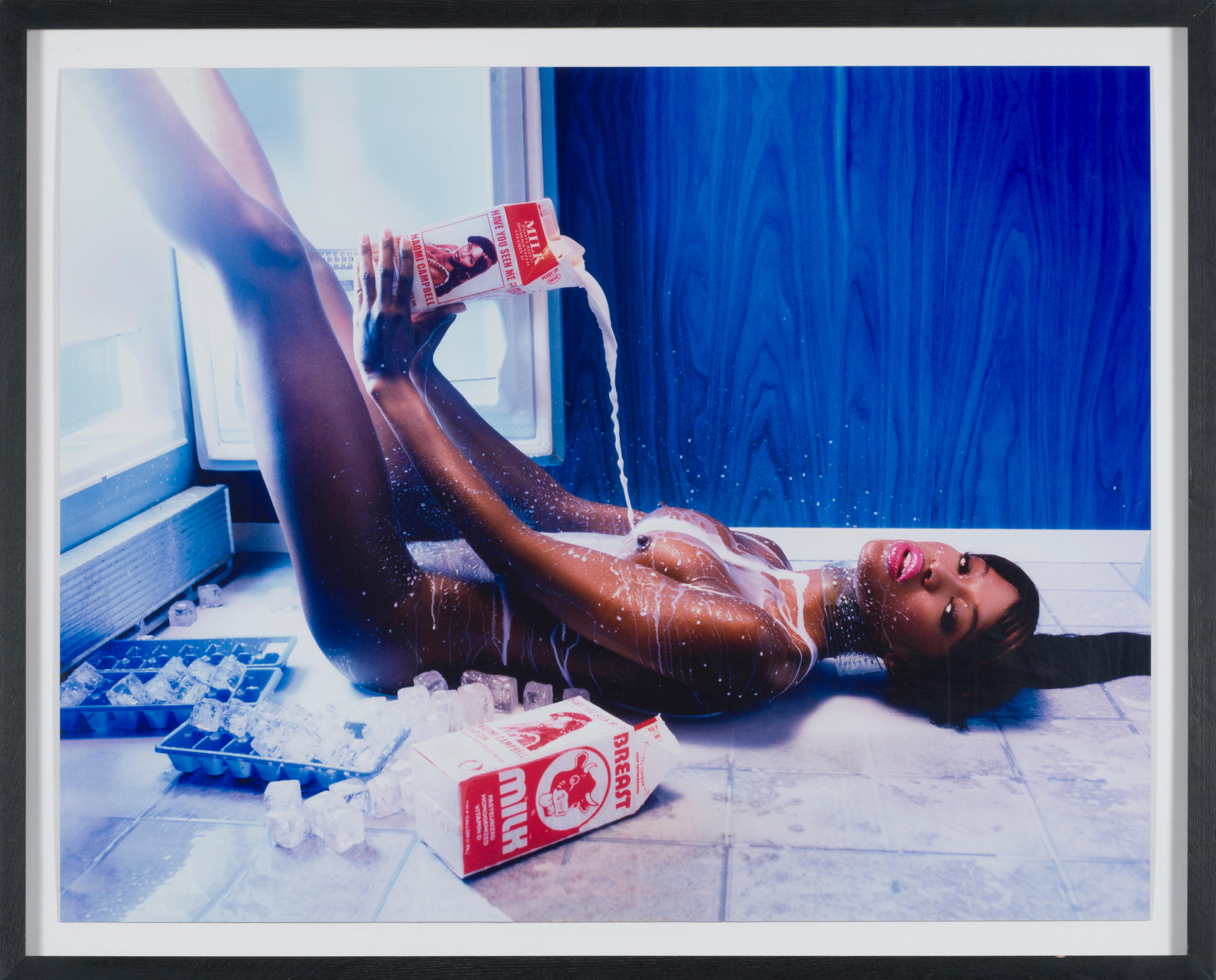 Appraisal: DAVID LACHAPELLE BORN Naomi Campbell Have You Seen Me Sign