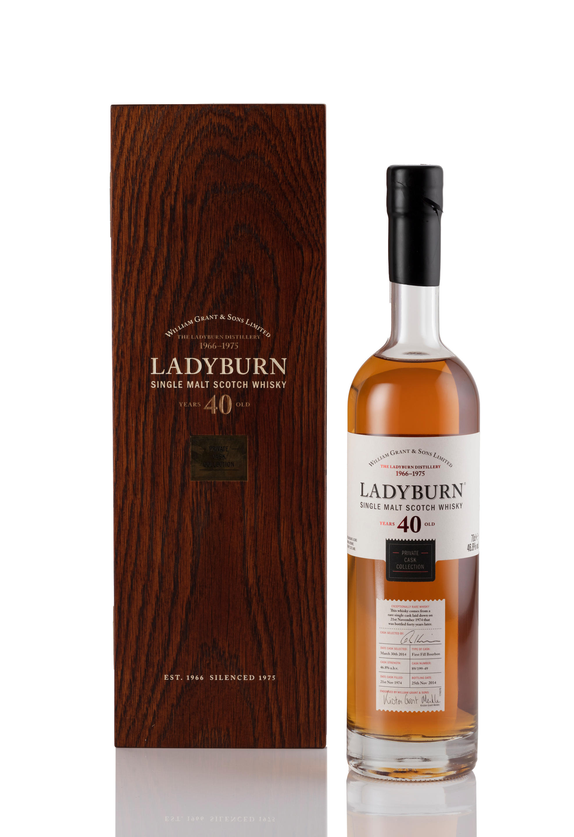 Appraisal: LADYBURN- YEAR OLD Ladyburn- year old Private Cask Collection Cask