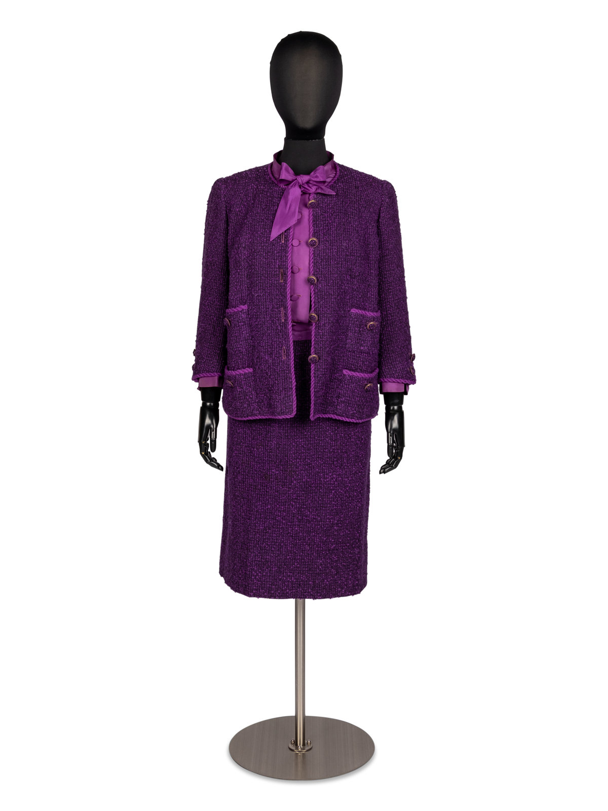 Appraisal: Chanel Haute Couture Suit s THE FIRST - JACKET Purple