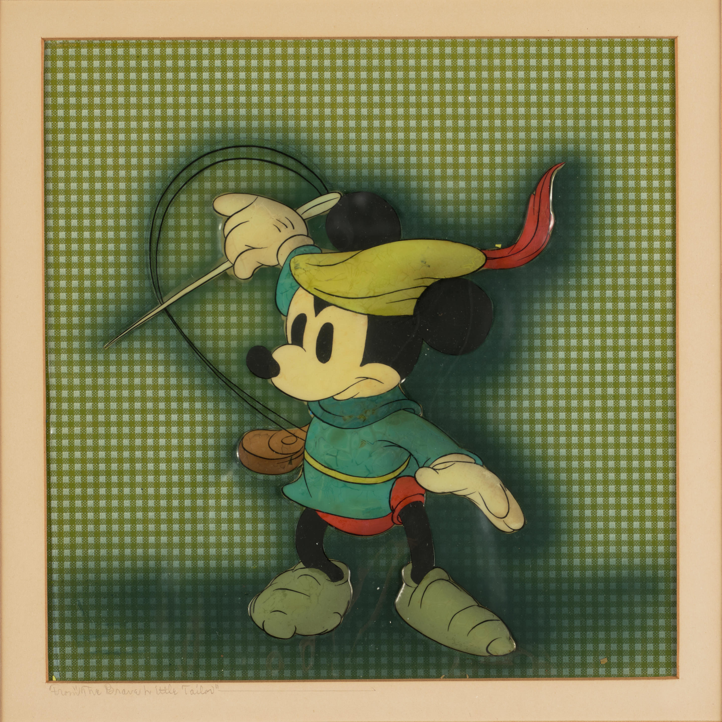 Appraisal: AN ANIMATION CEL OF MICKEY MOUSE FROM BRAVE LITTLE TAILOR