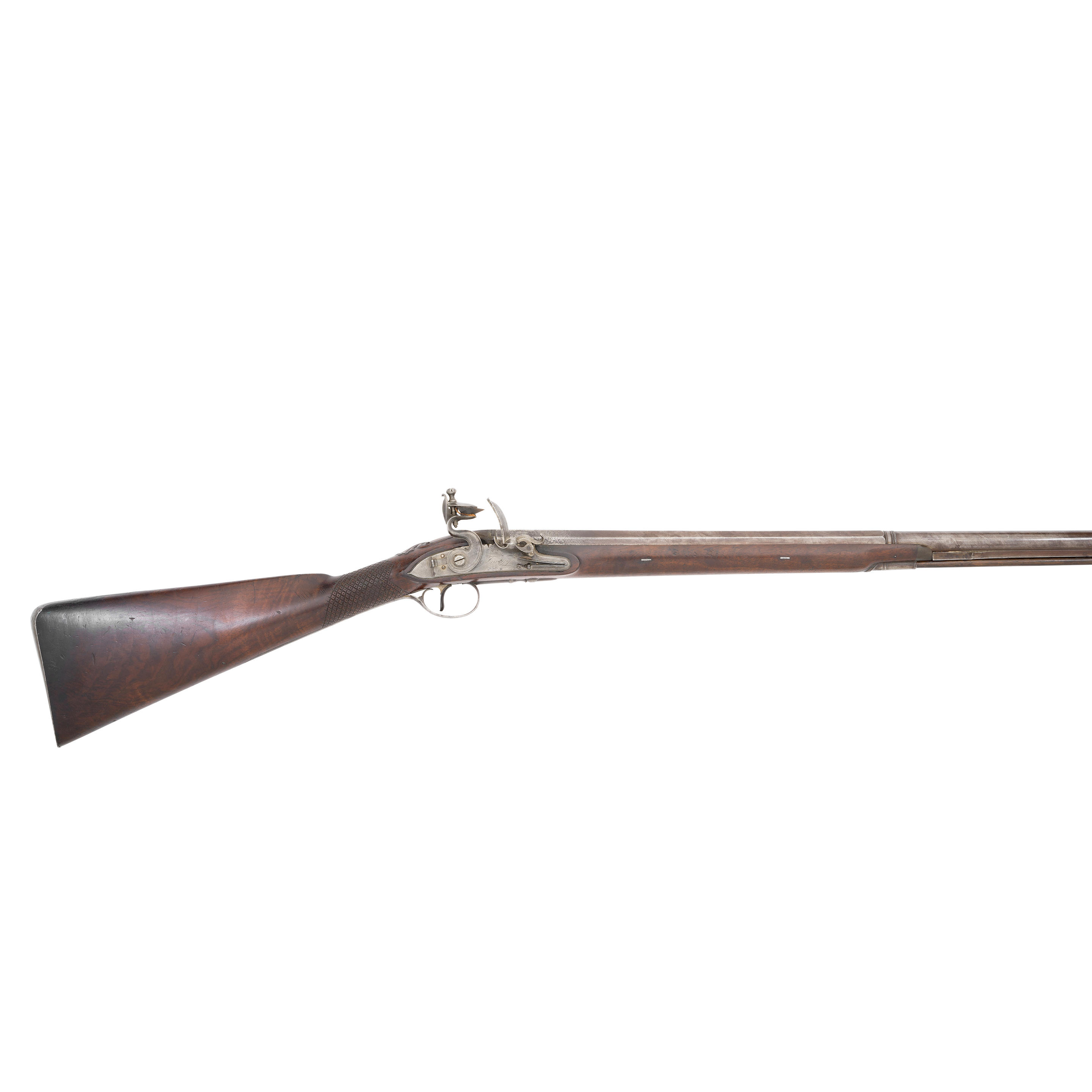 Appraisal: A -BORE FLINTLOCK SPORTING GUN BY TWIGG LONDON CIRCA -