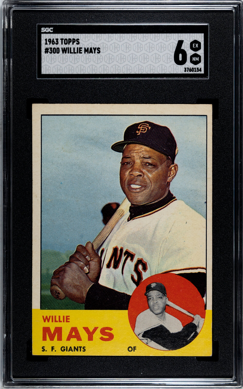 Appraisal: A Topps Willie Mays Baseball Card No SGC EX NM