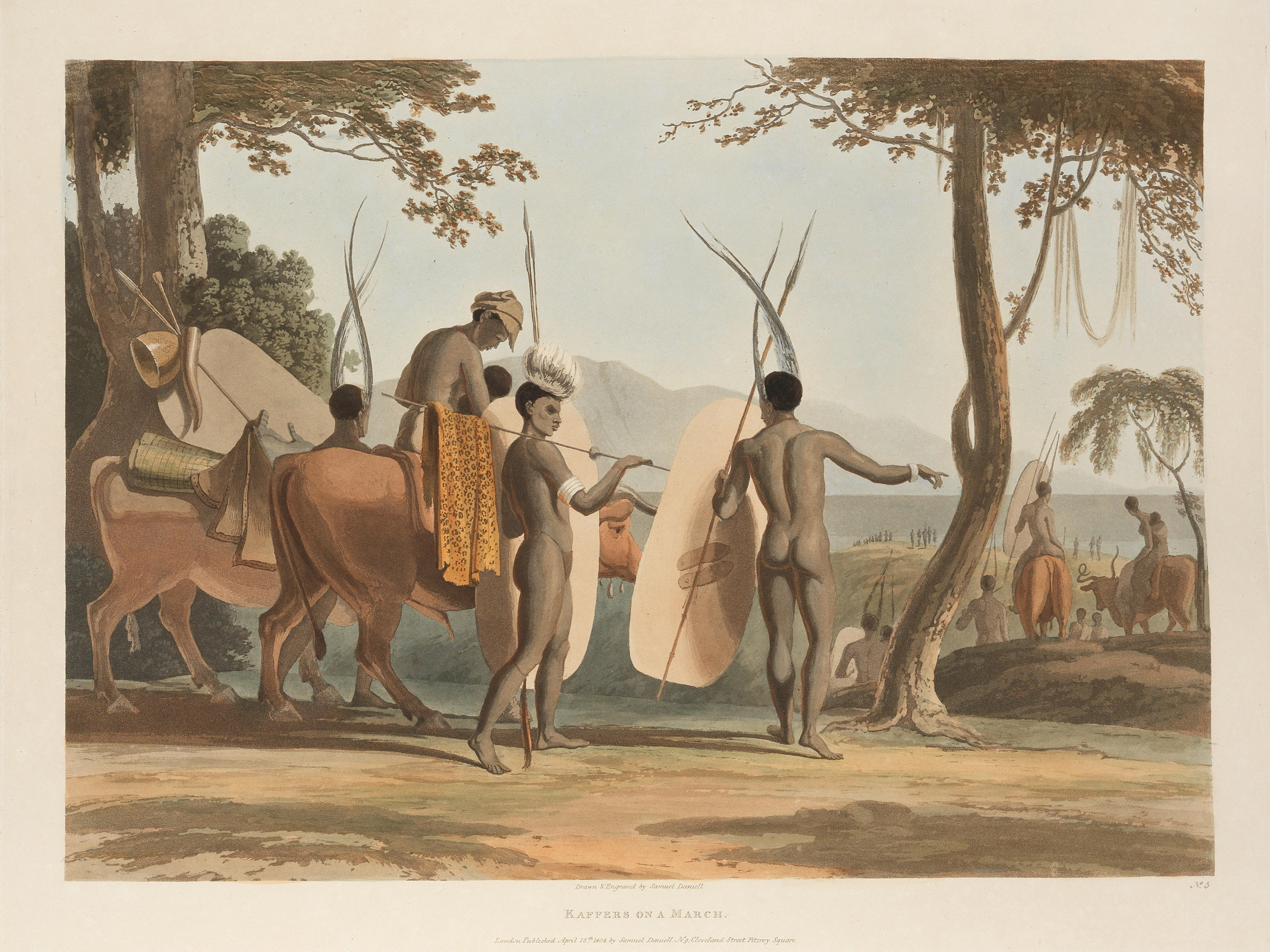 Appraisal: DANIELL SAMUEL African Scenery and Animals at the Cape of