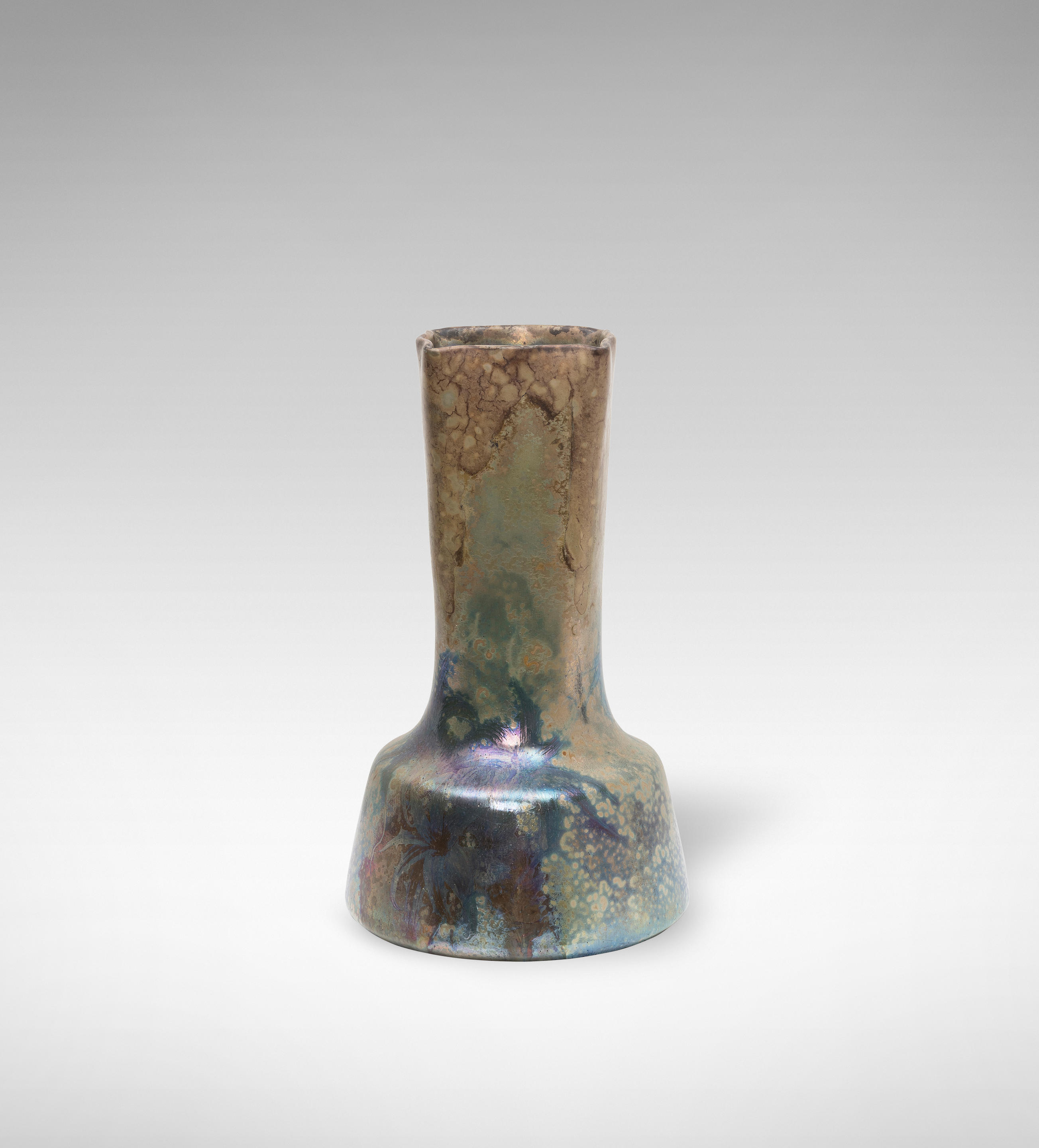 Appraisal: CL MENT MASSIER Vase circa Glazed earthenware cm high cm