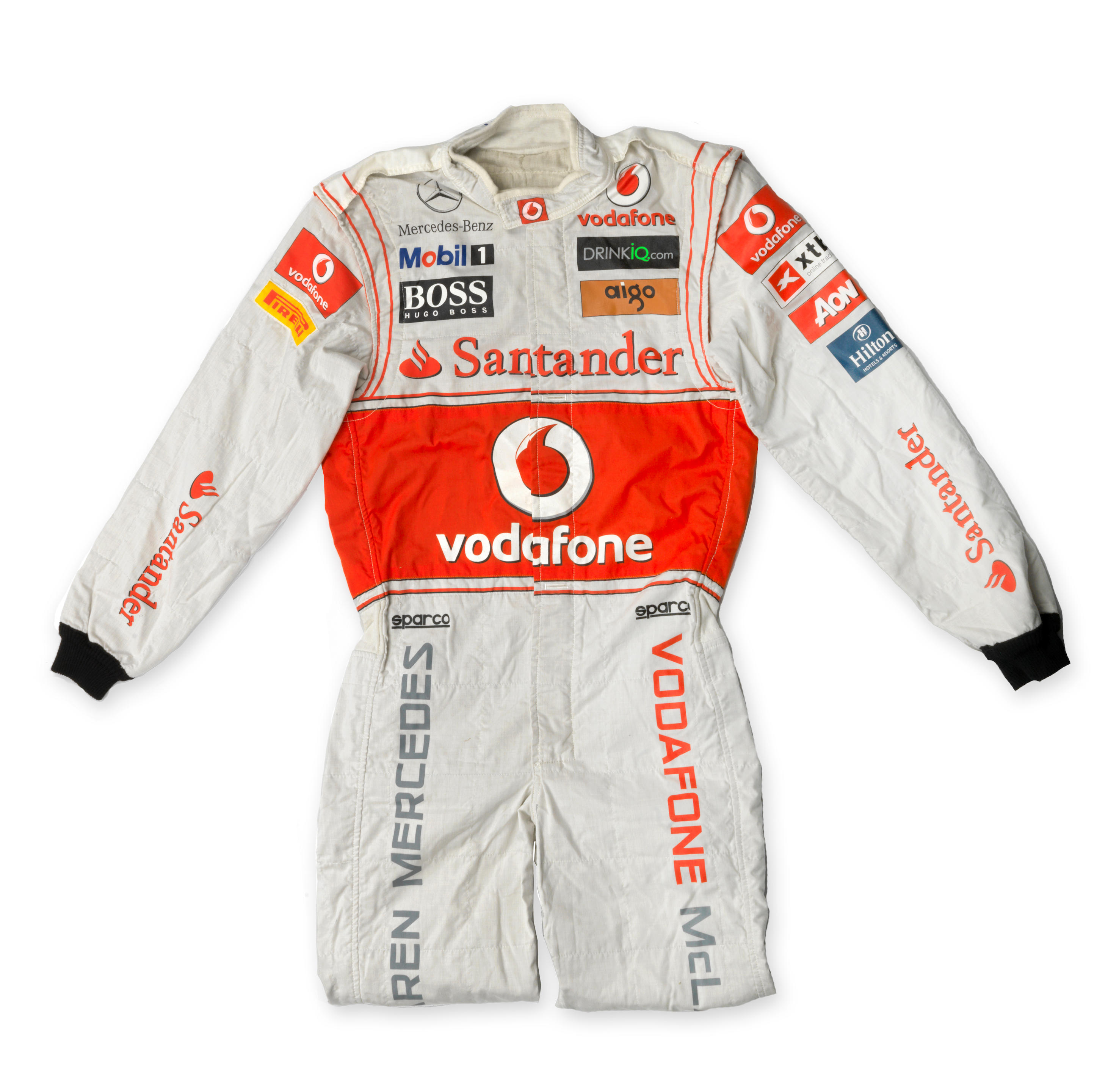 Appraisal: A LEWIS HAMILTON MCLAREN FORMULA SEASON RACE SUIT BY SPARCO