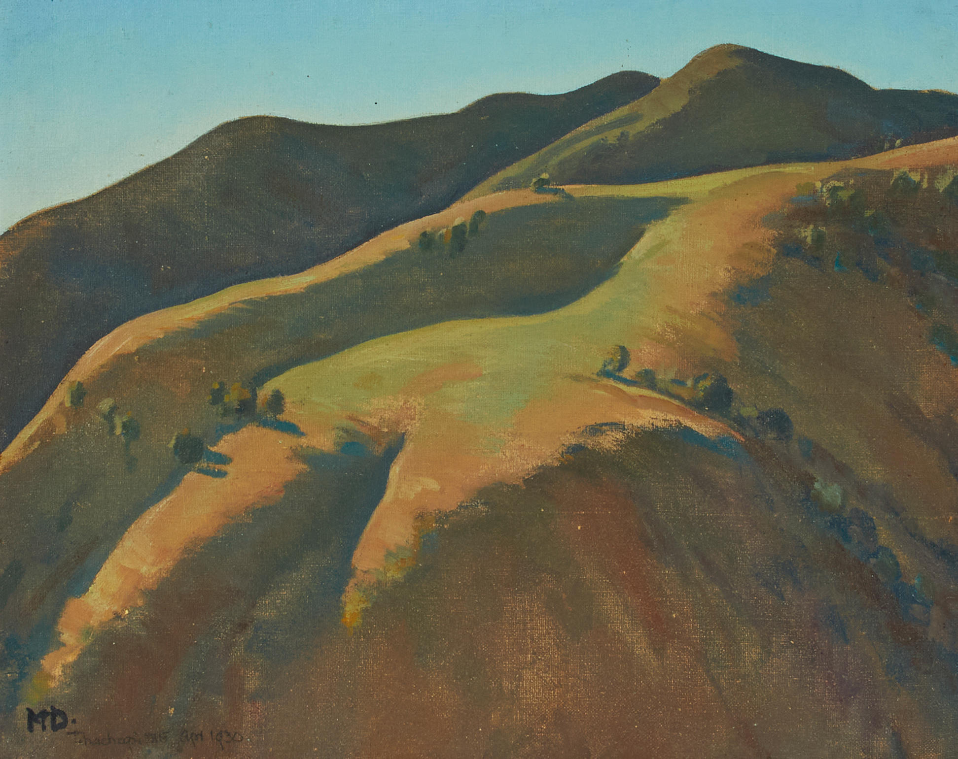 Appraisal: MAYNARD DIXON - Tehachapi Mountains Study for Deer Heaven signed