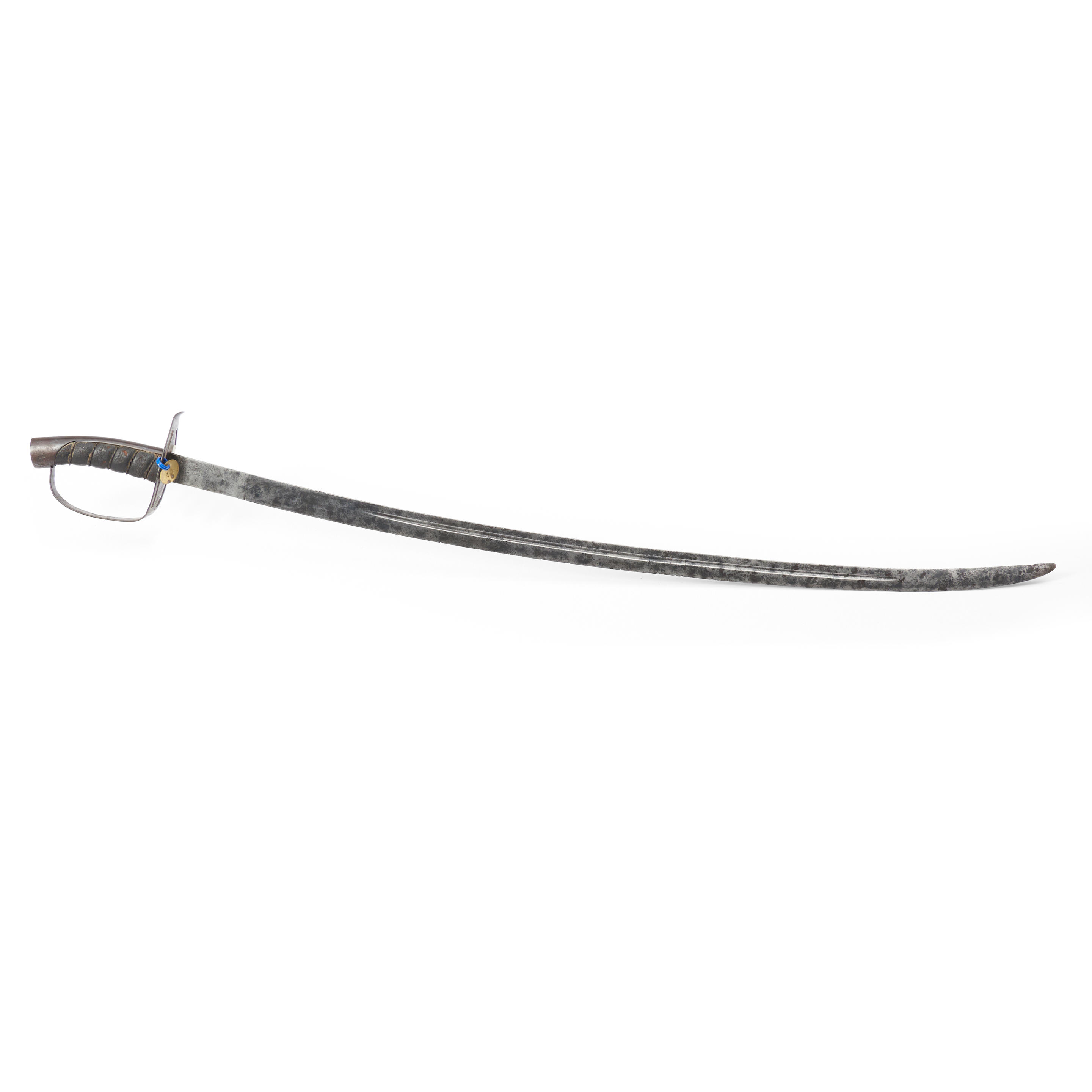 Appraisal: AMERICAN HORSEMAN'S SABER LATE TH CENTURY Iron hilt with slotted