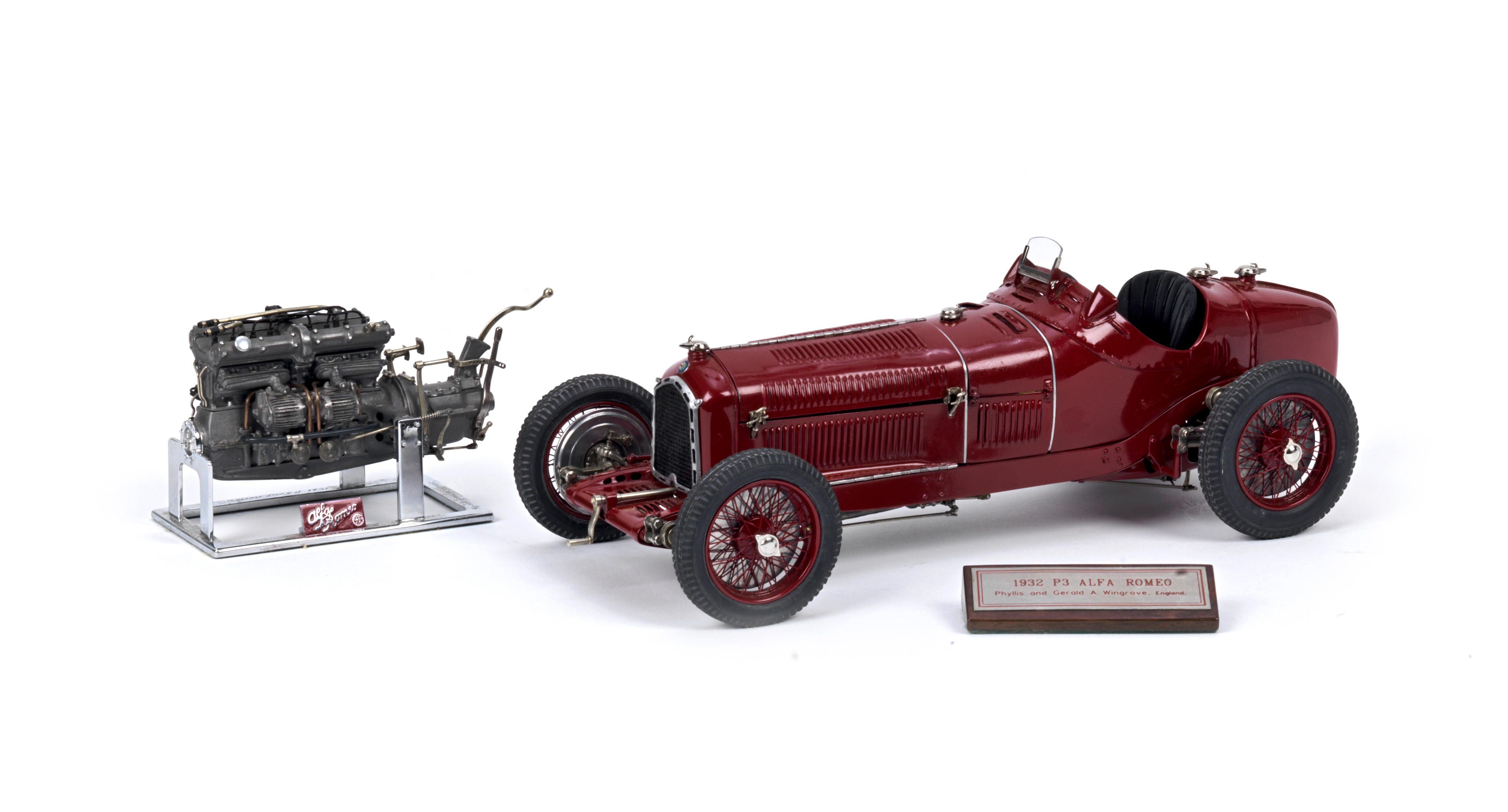 Appraisal: A SCALE MODEL OF A ALFA ROMEO P MONOPOSTO AND