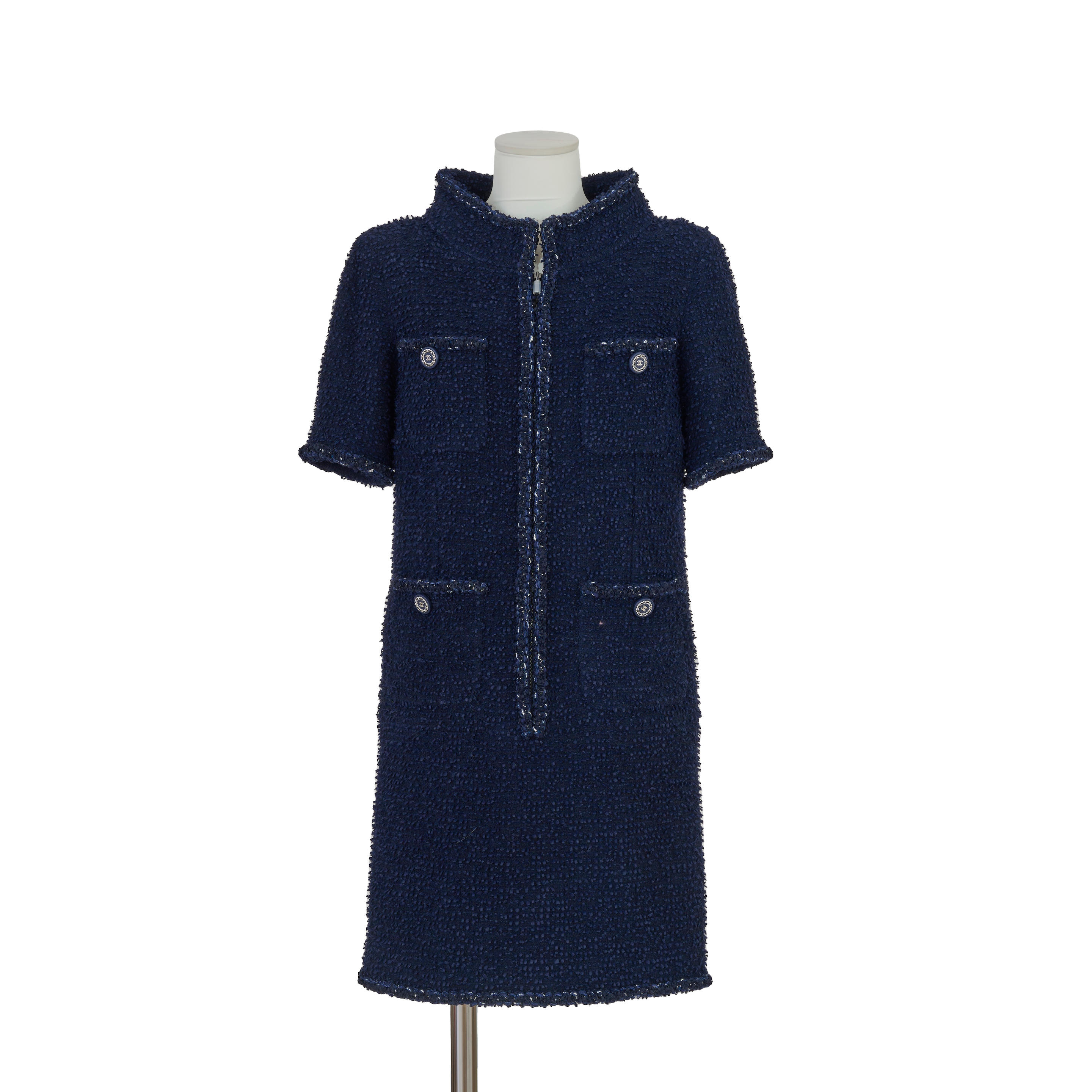 Appraisal: CHANEL COLLECTION PR T PORTER CROISI RE ROBE EN TWEED