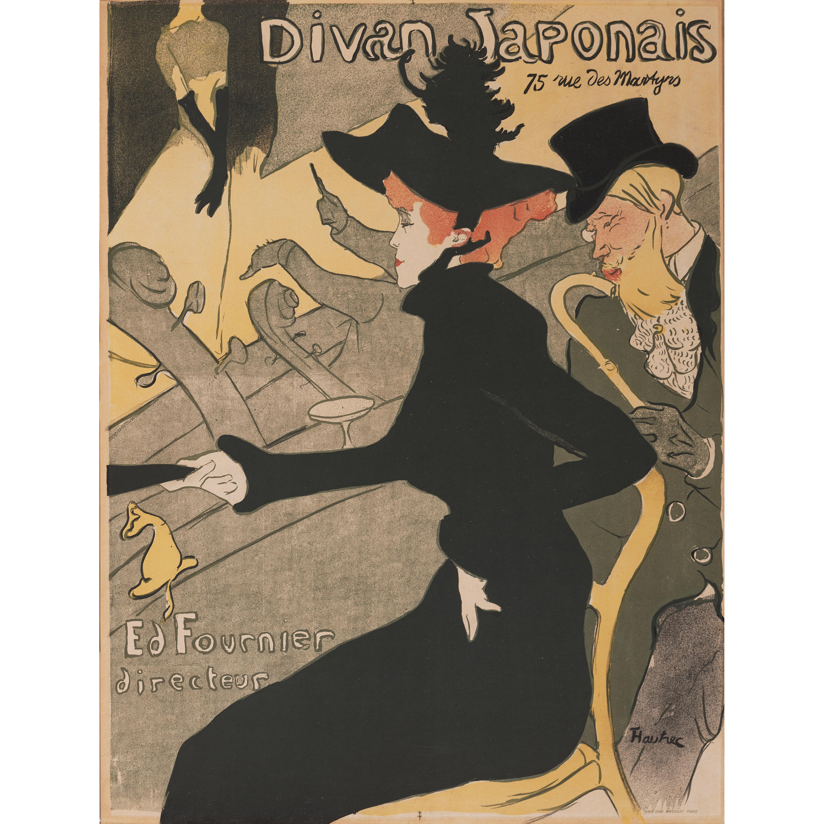 Appraisal: HENRI DE TOULOUSE-LAUTREC - Divan japonais Wittrock P Delteil Adh