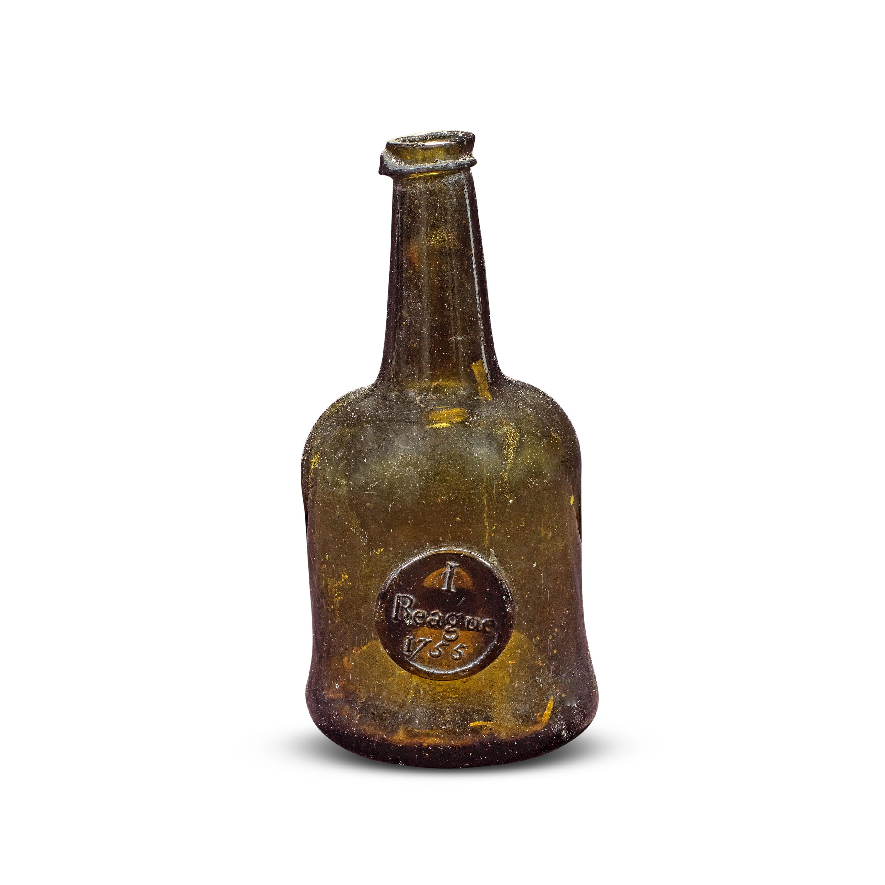 Appraisal: A VERY RARE SEALED HALF SIZE 'MALLET CYLINDER' TRANSITIONAL WINE