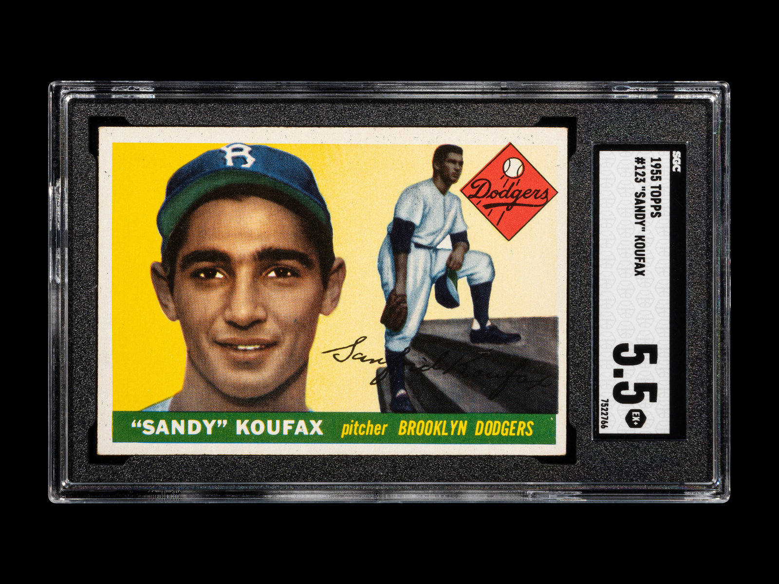 Appraisal: A Topps Sandy Koufax Rookie Baseball Card No SGC EX