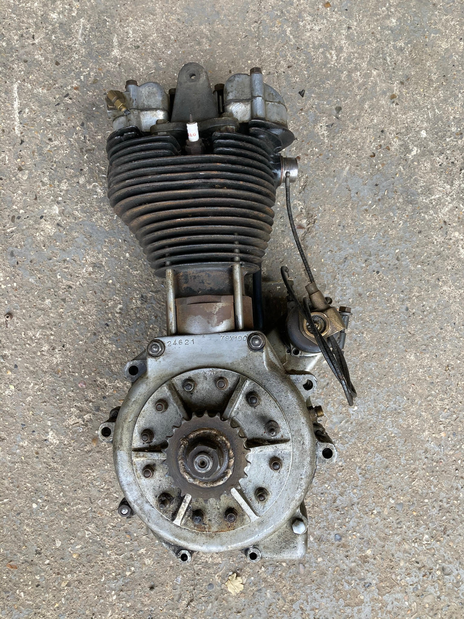 Appraisal: A NORTON ENGINE exhibiting some unusual modifications such as a