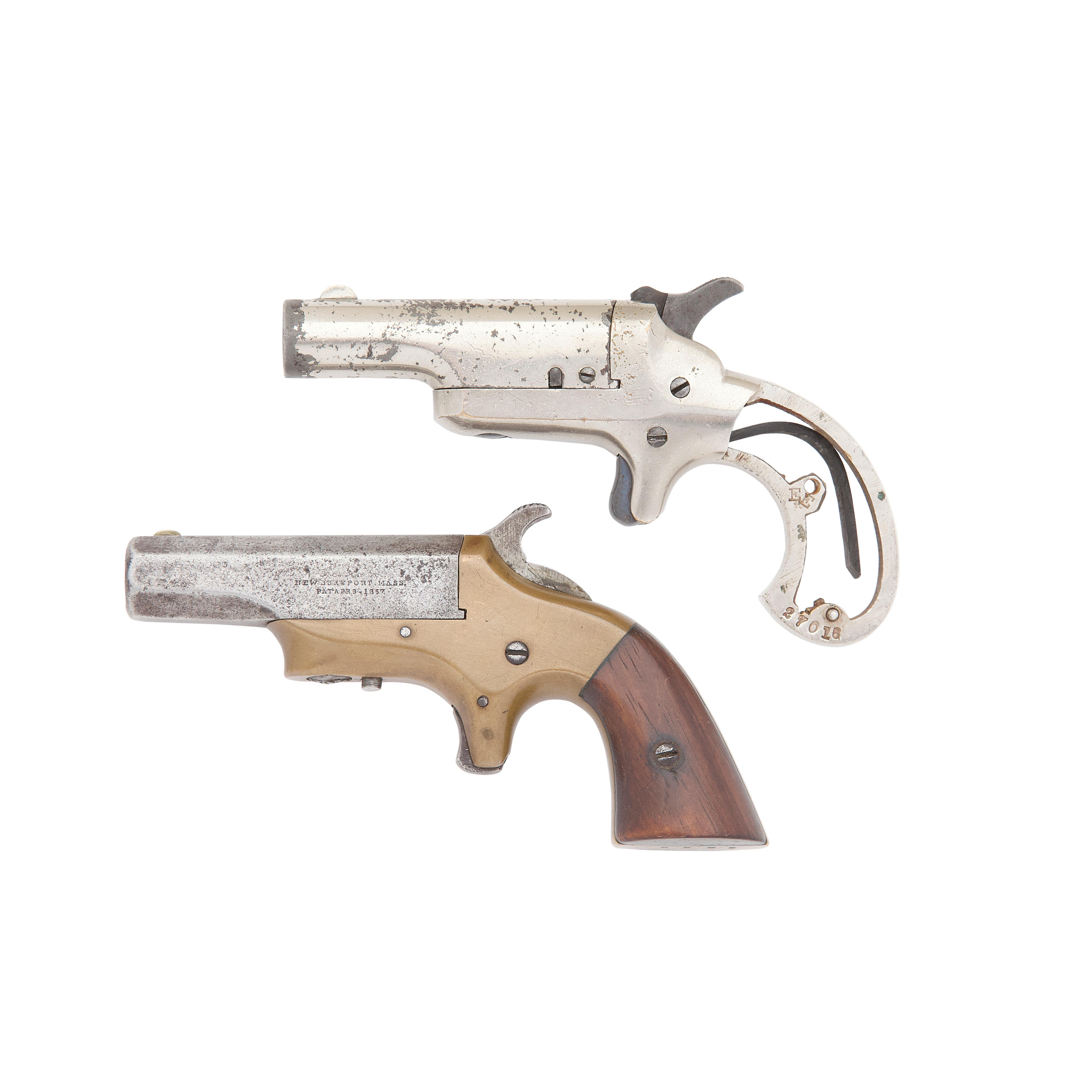 Appraisal: A RIM-FIRE COLT 'THUER' THIRD MODEL DERINGER AND A RIM-FIRE