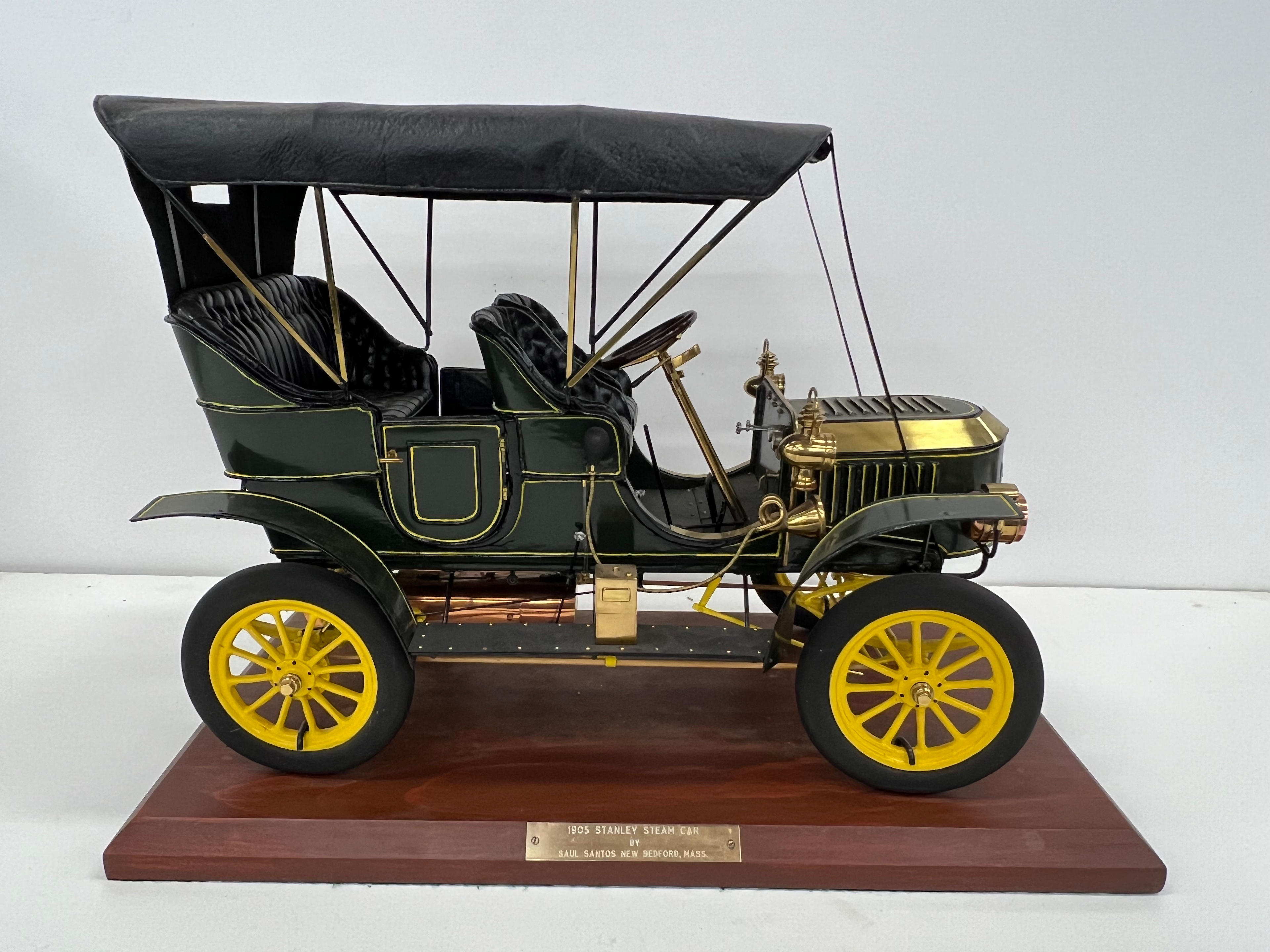 Appraisal: A SCALE SCRATCH-BUILT STANLEY STEAM CAR MODEL SAUL SANTOS Painted