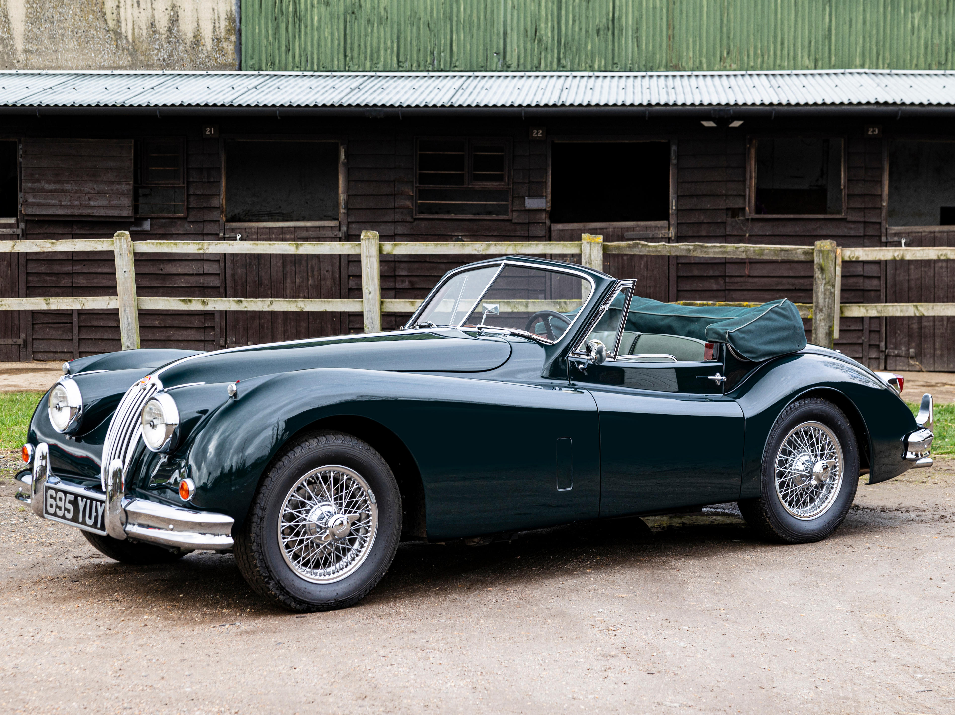 Appraisal: JAGUAR XK -LITRE DROPHEAD COUP REGISTRATION NO YUY CHASSIS NO