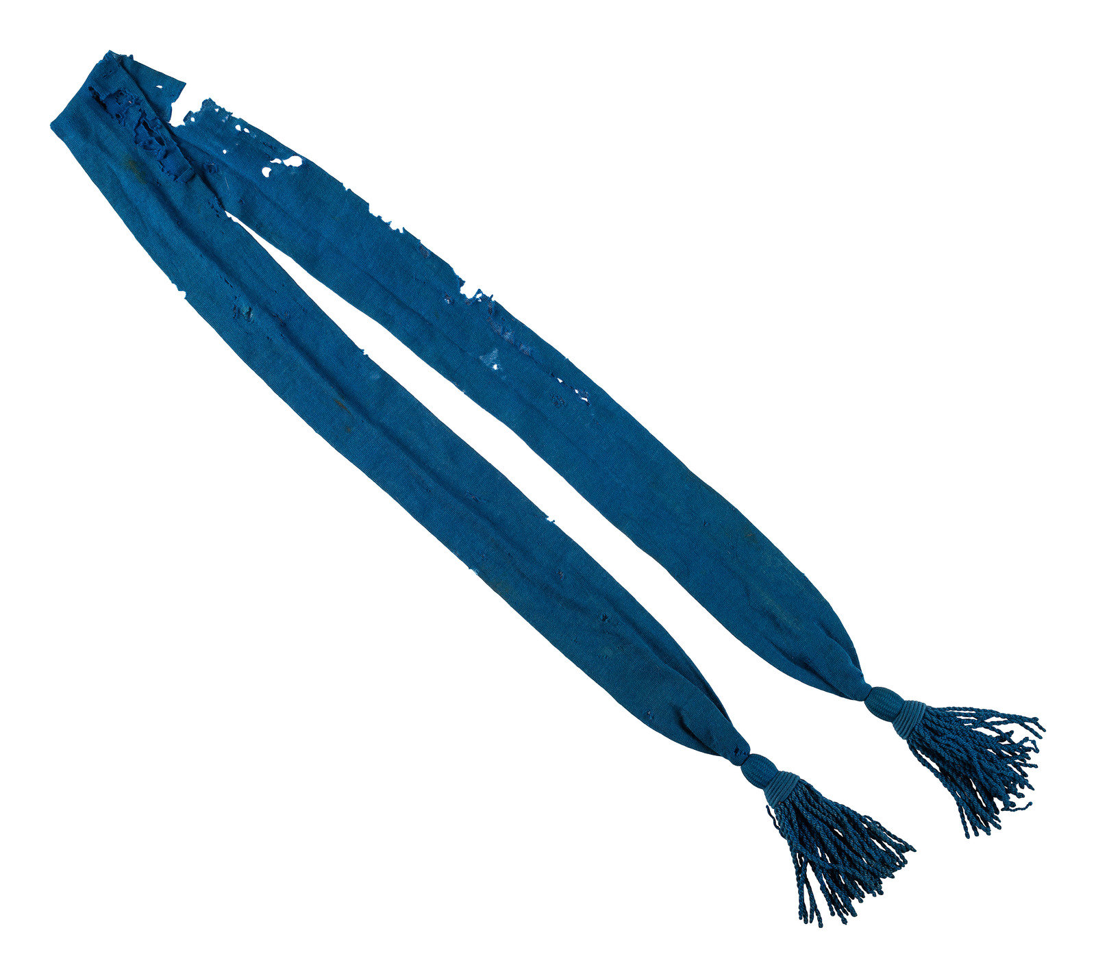 Appraisal: CIVIL WAR Union chaplain's blue worsted wool sash Approximate length