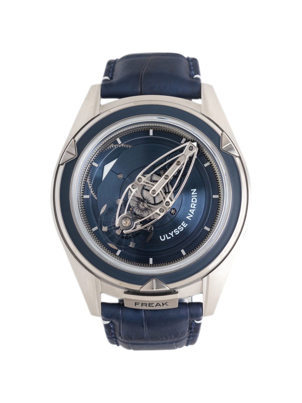 Appraisal: ULYSSE NARDIN PLATINUM 'FREAK VISION' TOURBILLON WATCH Maker Ulysse Nardin