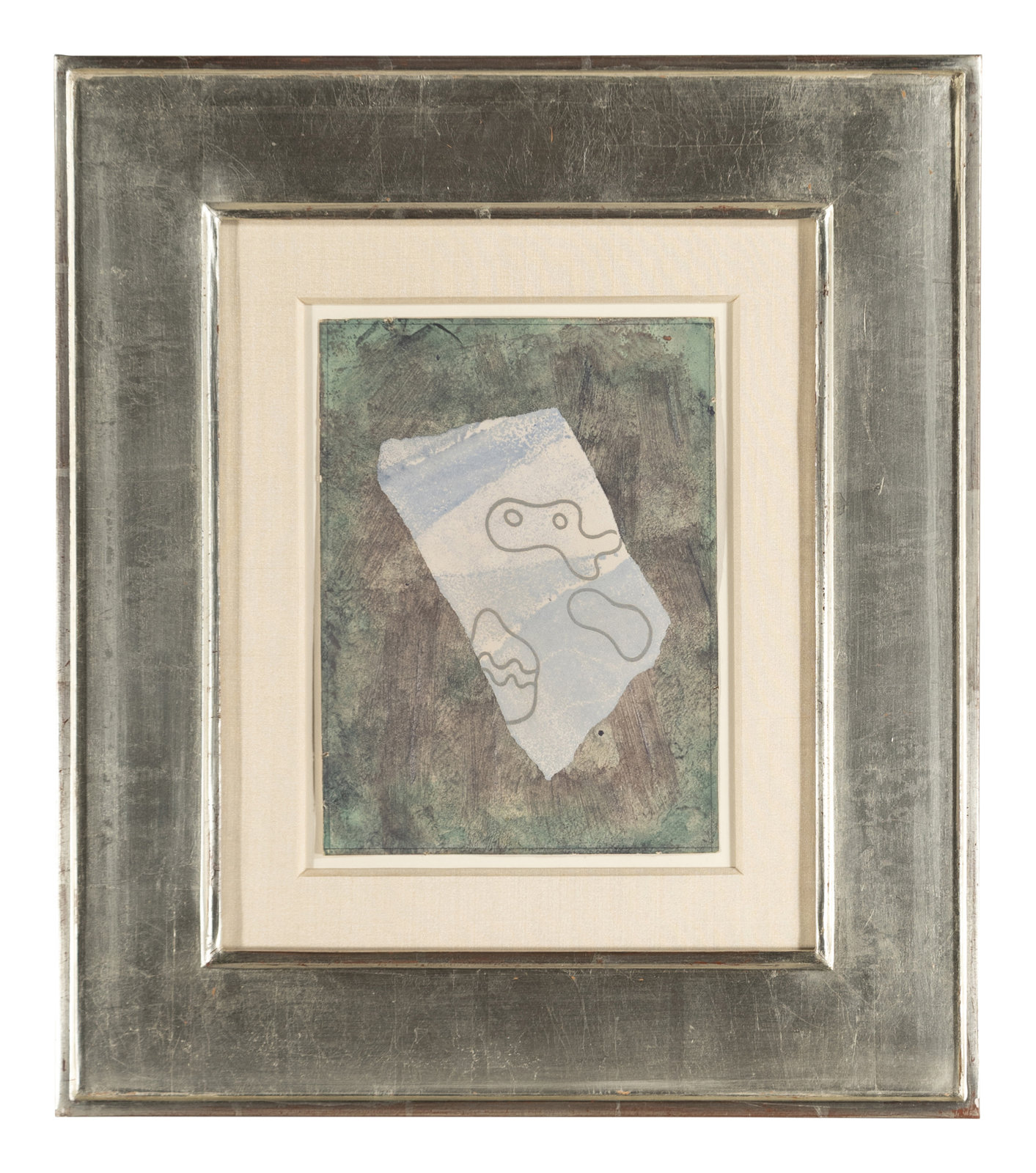 Appraisal: Jean Arp French-German - Untitled Composition c oil and collage