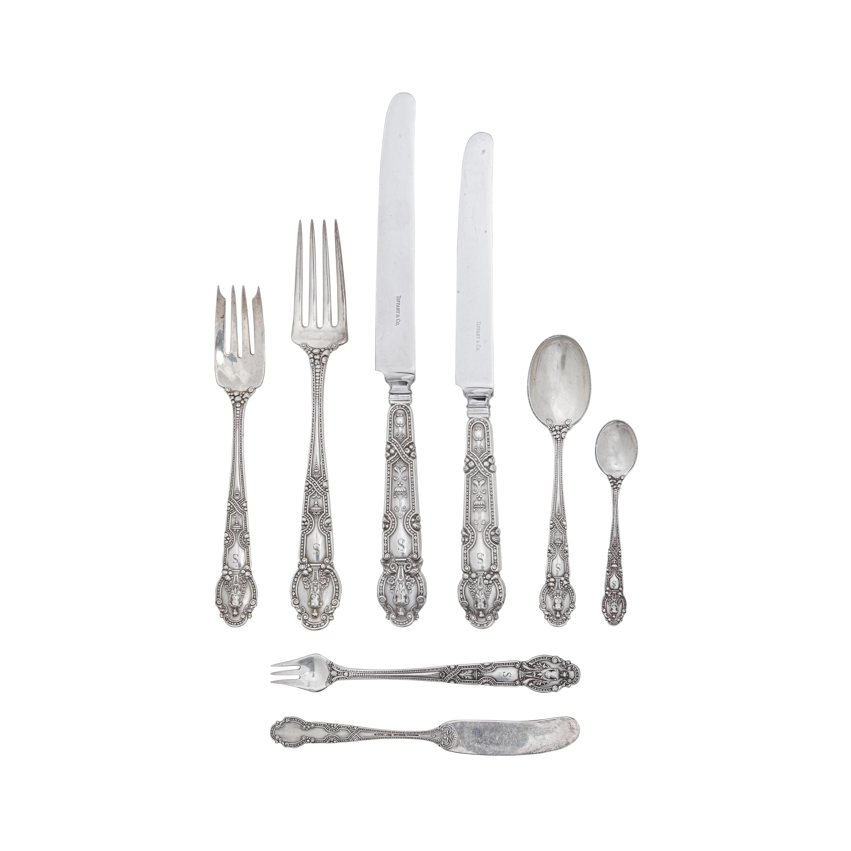 Appraisal: AN AMERICAN STERLING SILVER PARTIAL FLATWARE SERVICE by Tiffany Co