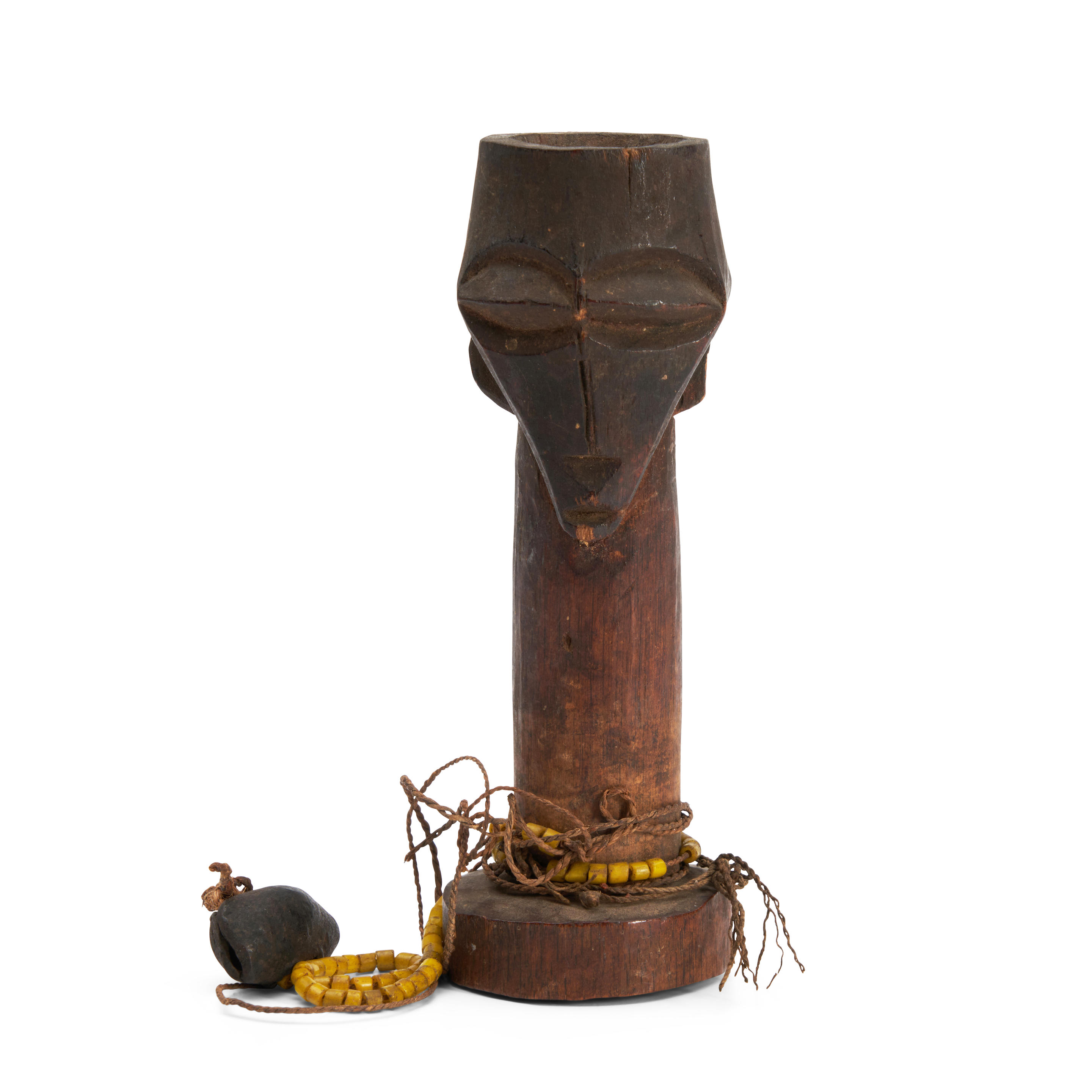 Appraisal: A BEMBE RITUAL OBJECT Fizi Kivu province Eastern Congo two