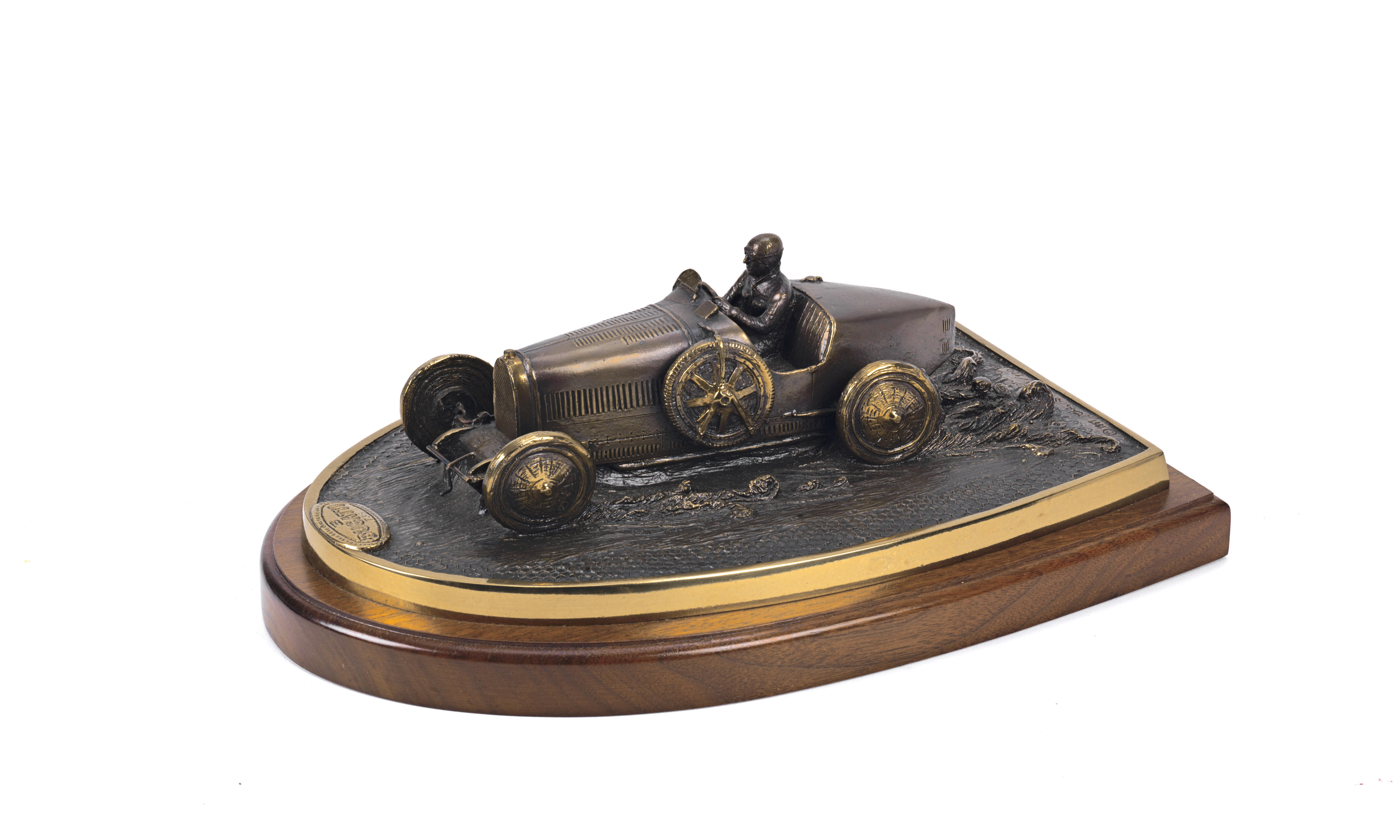 Appraisal: CHRIS DAVIS 'BUGATTI' signed and dated bronze limited edition depicting