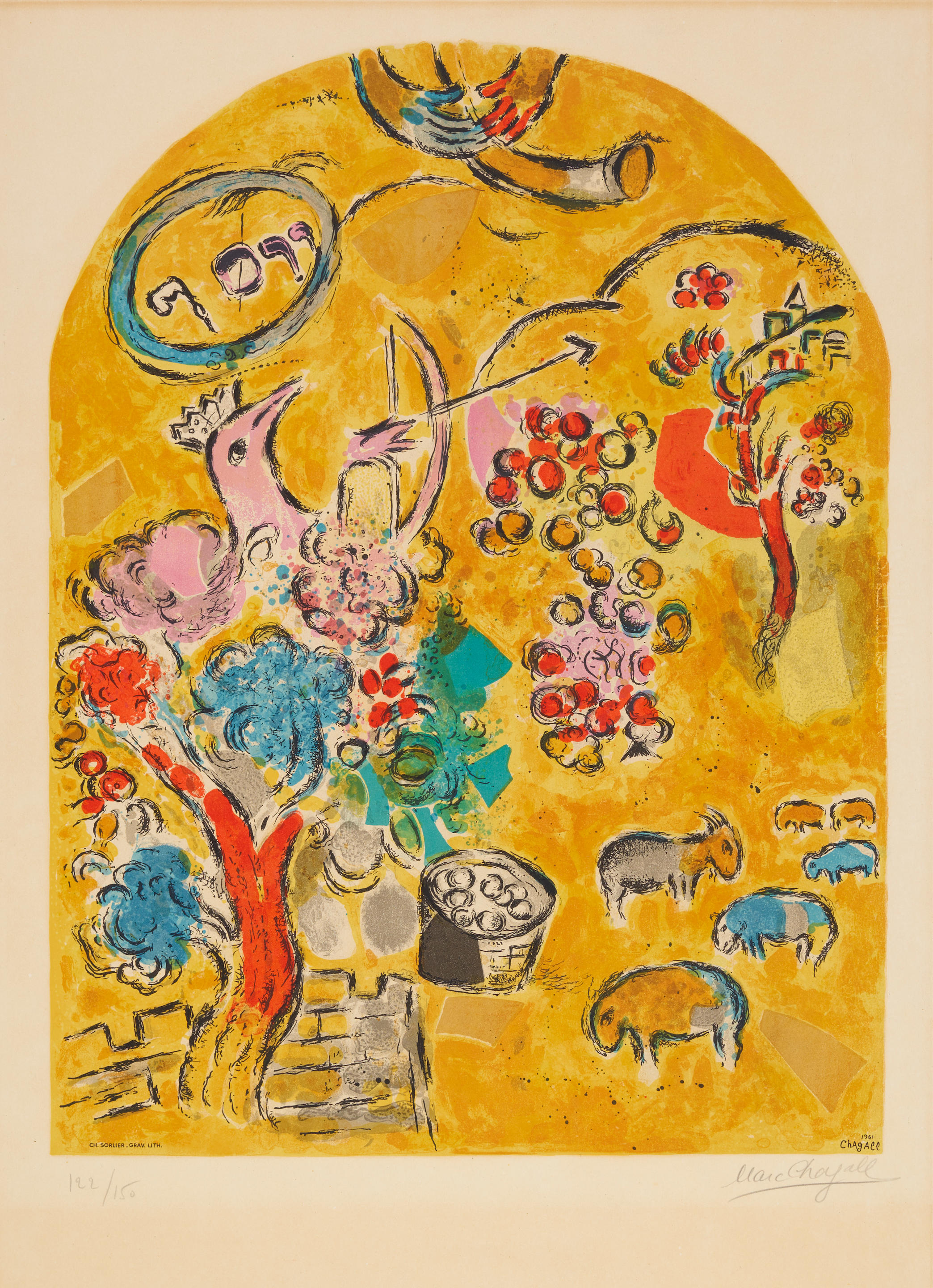 Appraisal: AFTER MARC CHAGALL - The Tribe of Joseph from Twelve