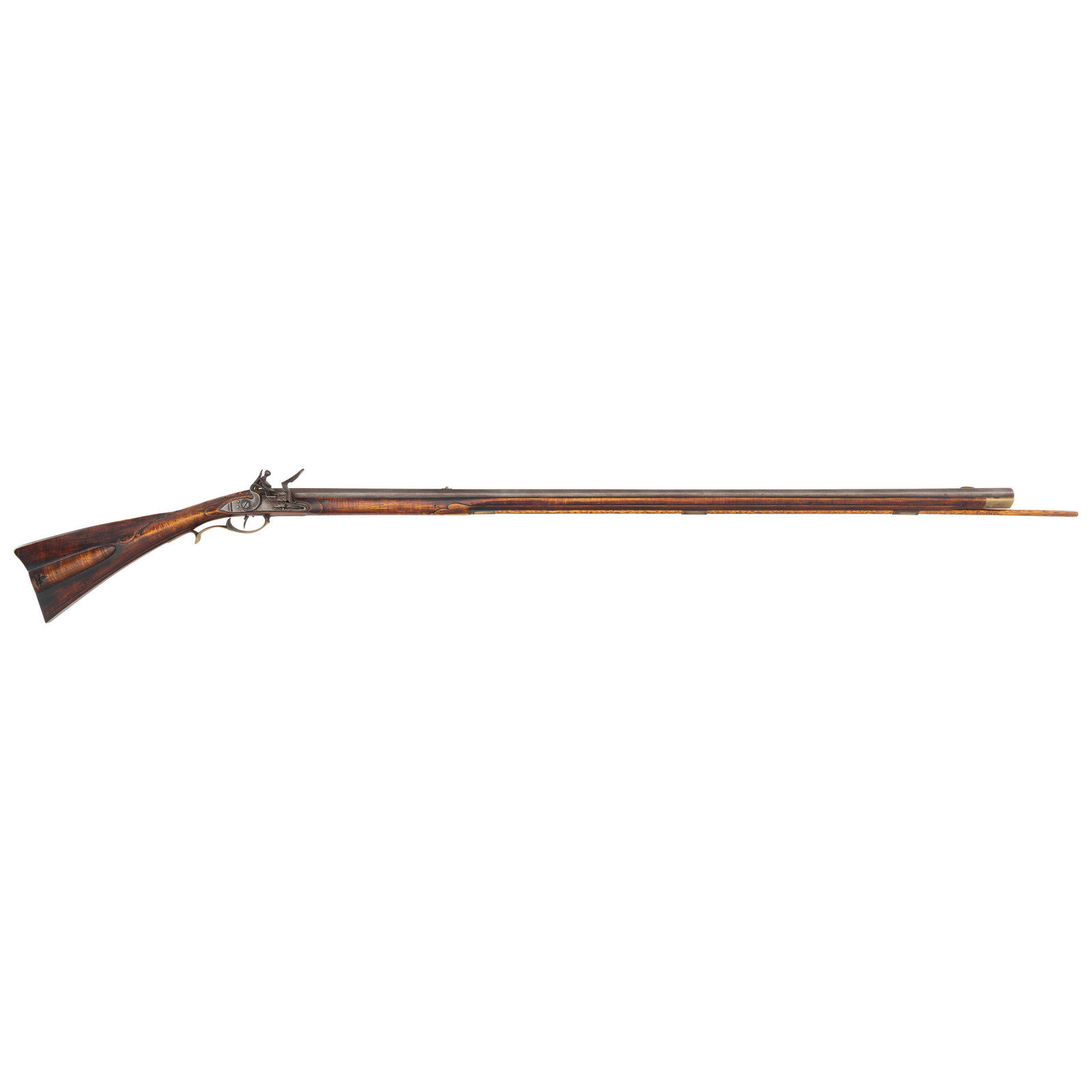 Appraisal: Contemporary Flintlock Rifle By Allen Martin caliber pinned octagonal swamped