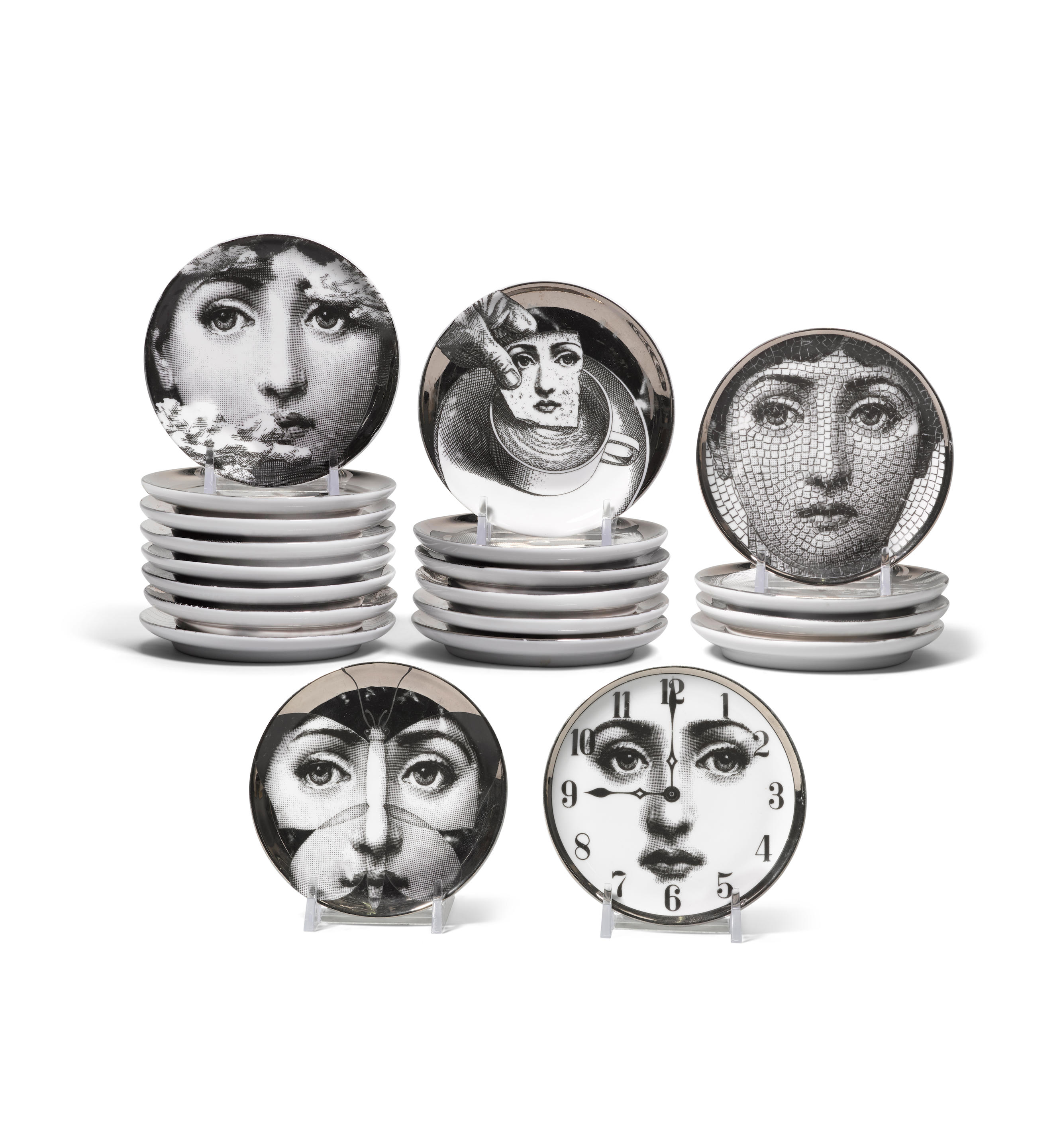 Appraisal: PIERO FORNASETTI - Group of Twenty Themes and Variations Coasters