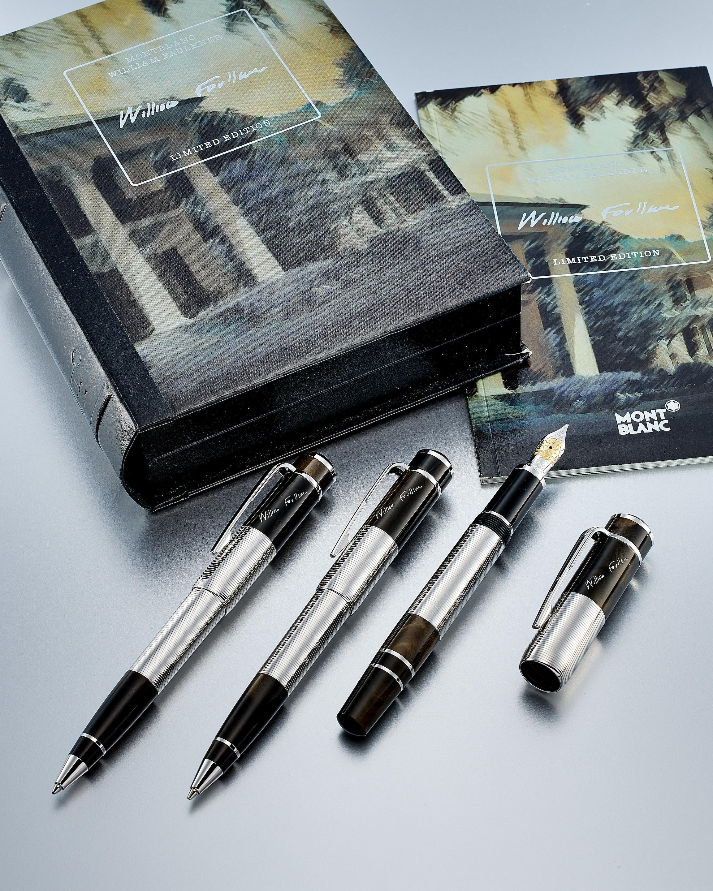 Appraisal: NO RESERVE MONTBLANC WRITERS EDITION - WILLIAM FAULKNER A SET