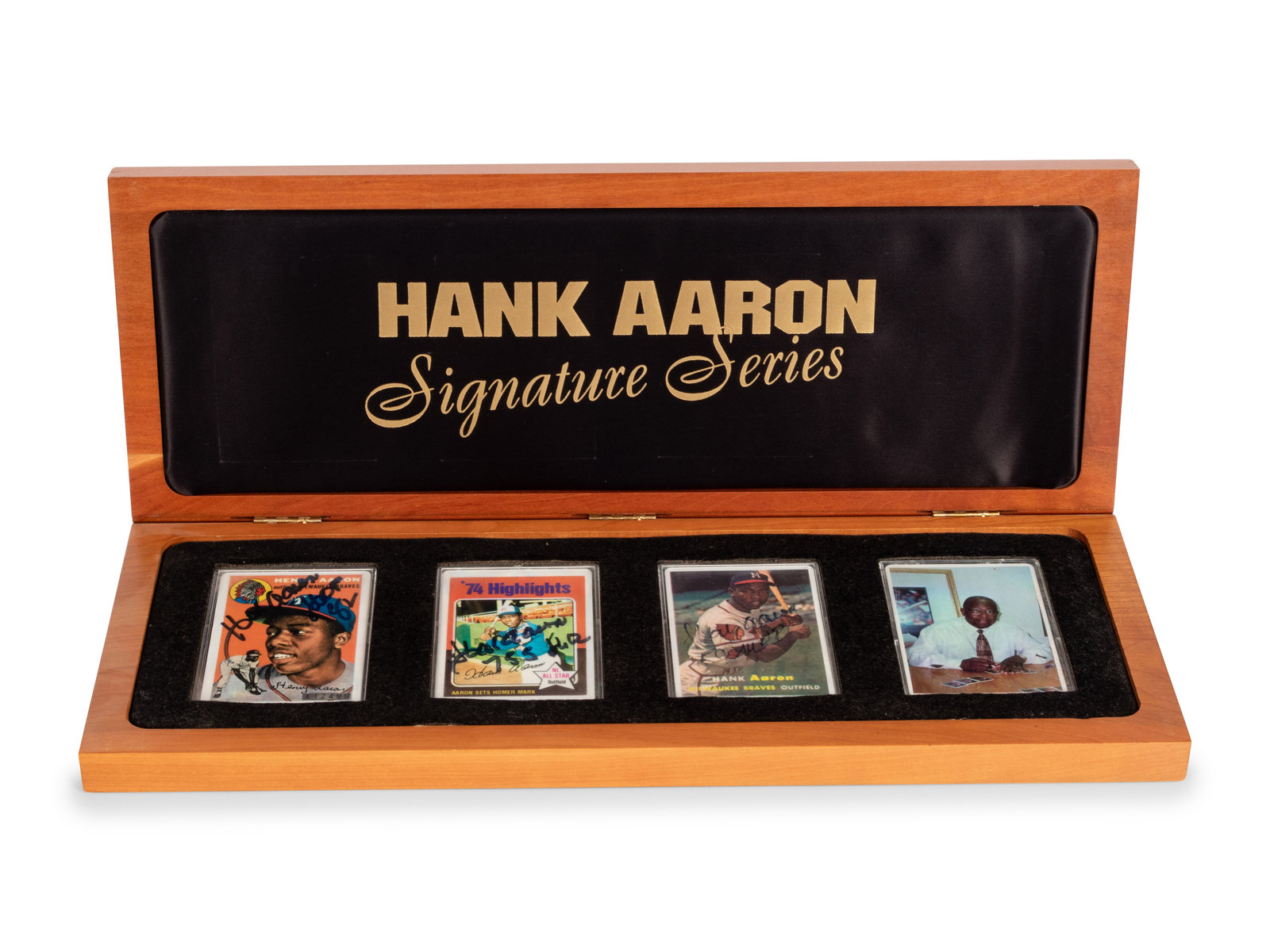 Appraisal: A Hank Aaron Signature Series Set of Signed Autograph Baseball