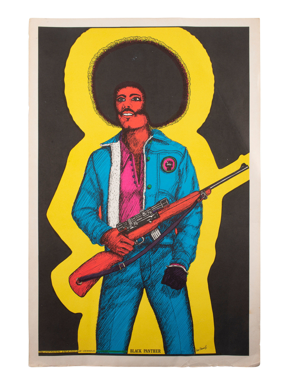 Appraisal: BLACK PANTHER PARTY STOWE George Jr artist Black Panther Los