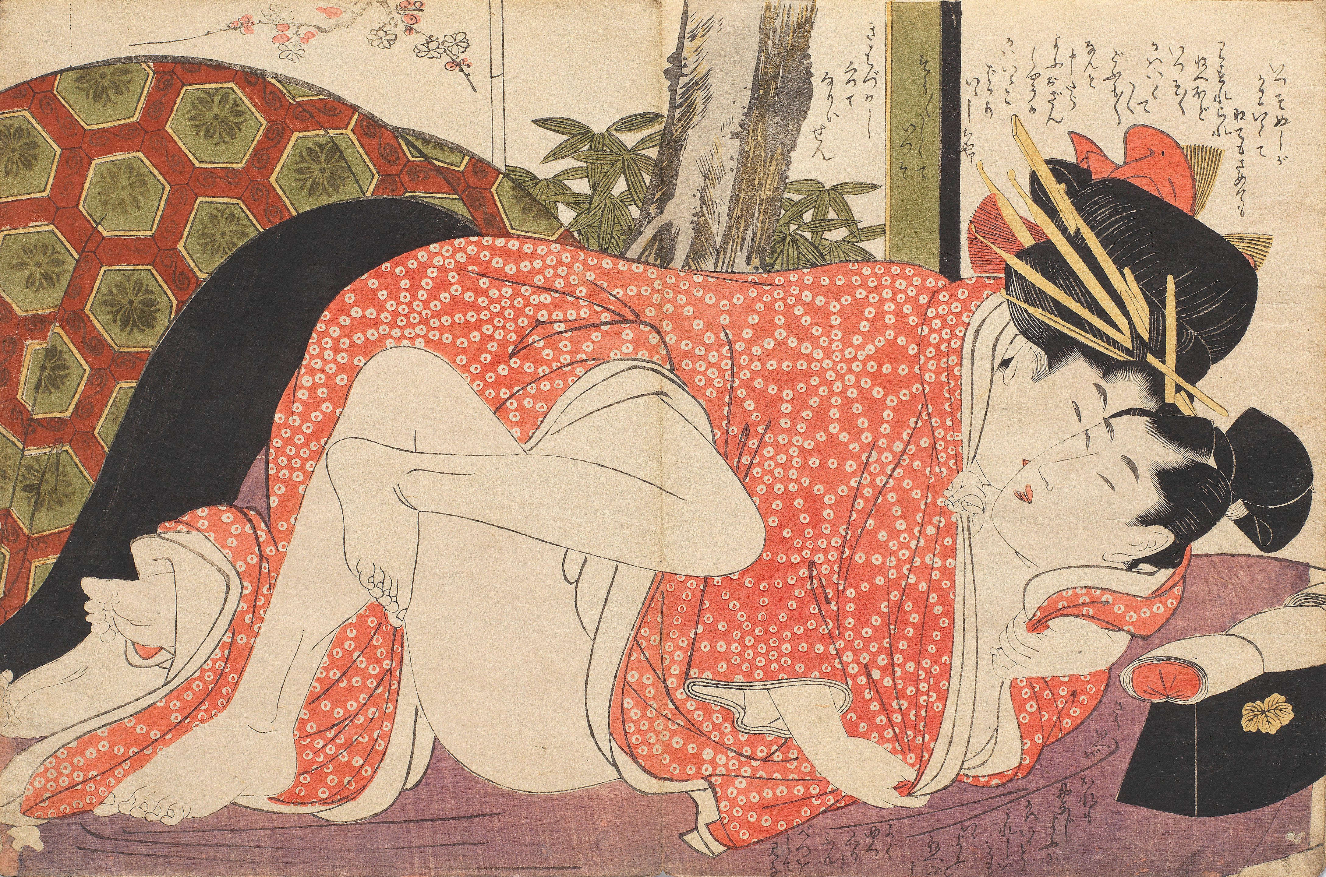 Appraisal: KITAGAWA UTAMARO - AND KATSUKAWA SHUNCHO ACTIVE CIRCA - Edo