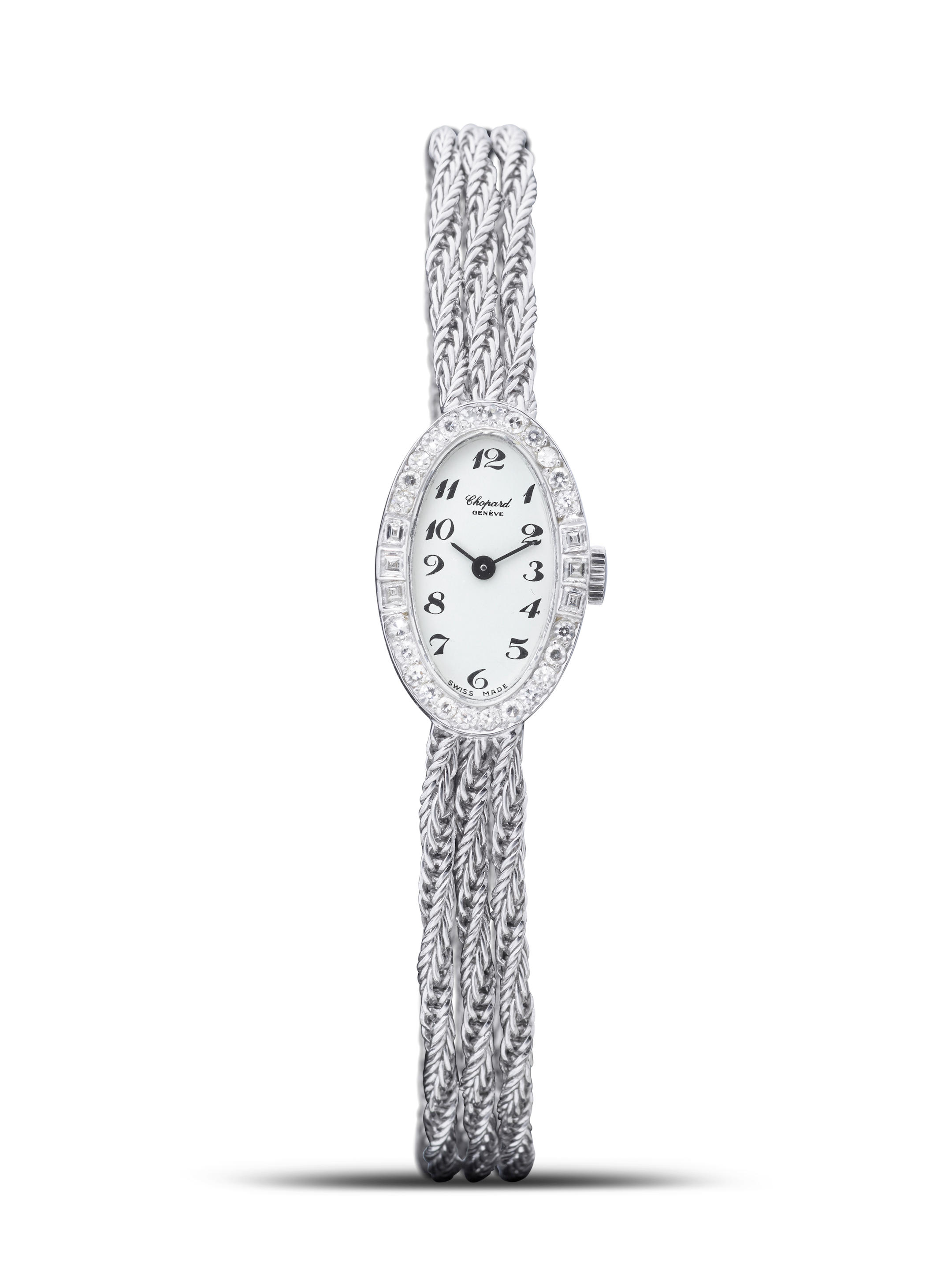 Appraisal: CHOPARD A WHITE GOLD AND DIAMOND-SET BRACELET WATCH CIRCA Case