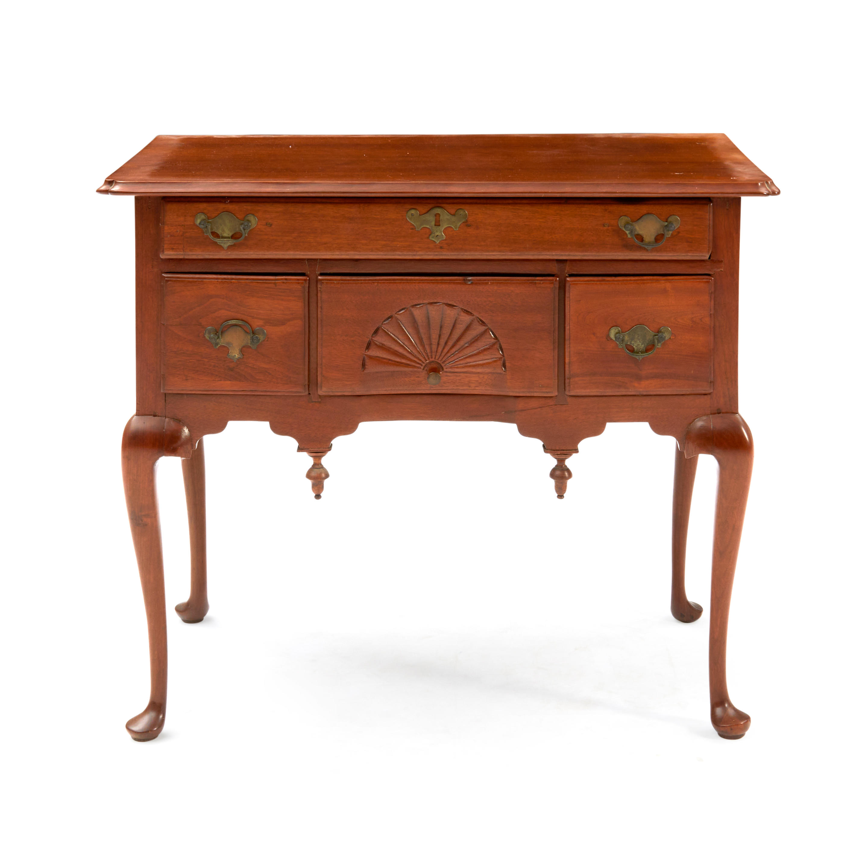 Appraisal: CHIPPENDALE MAHOGANY DRESSING TABLE New England late th century Thumb-molded