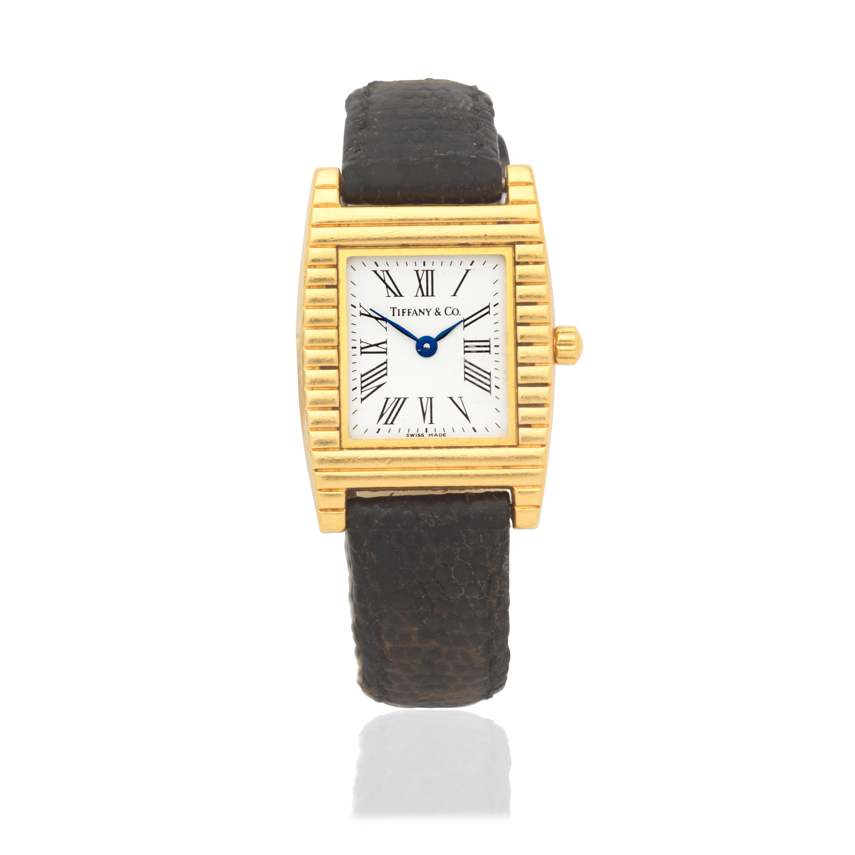 Appraisal: TIFFANY CO A LADY'S K GOLD QUARTZ WRISTWATCH Date Circa